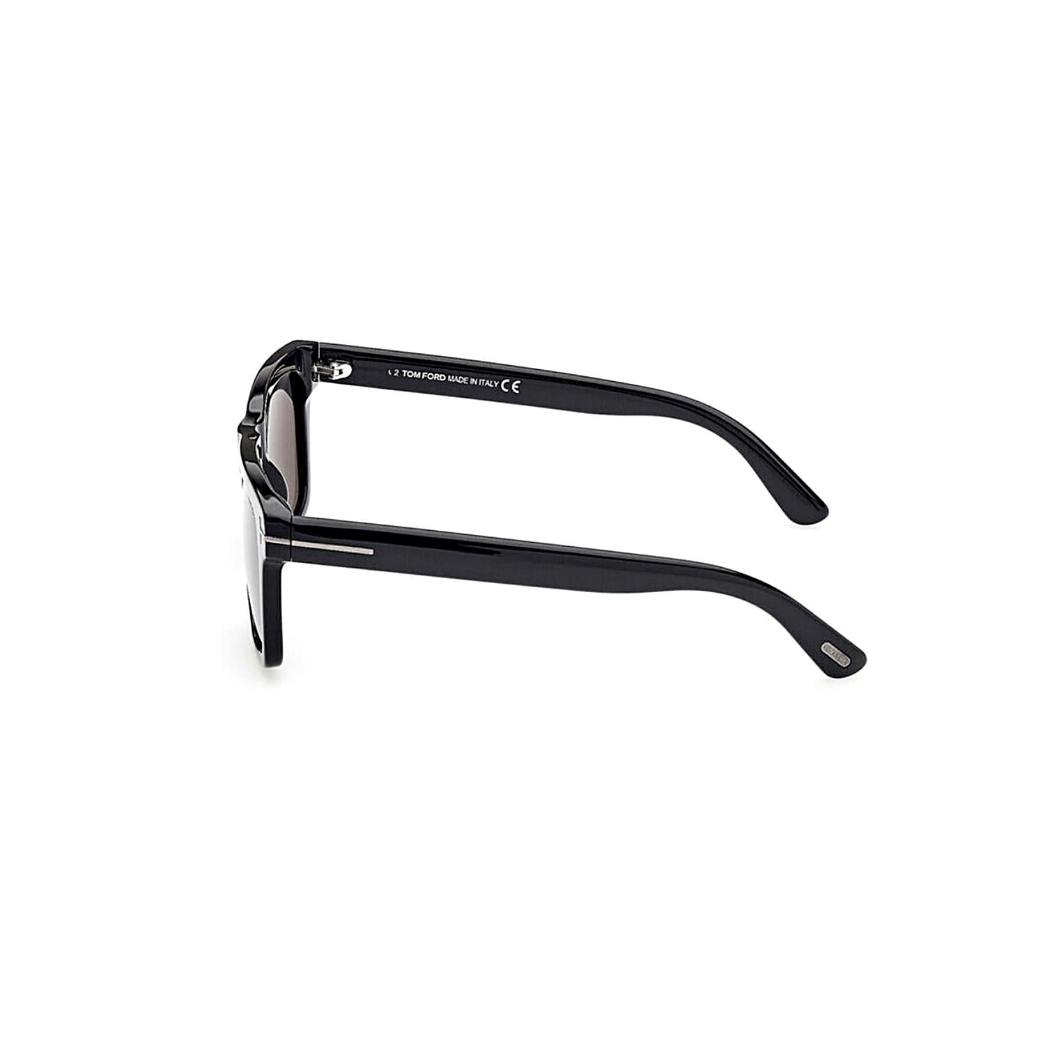 Tom Ford FT906N 01A 58 Buckley Unisex Kare Siyah Kemik Güneş Gözlüğü
