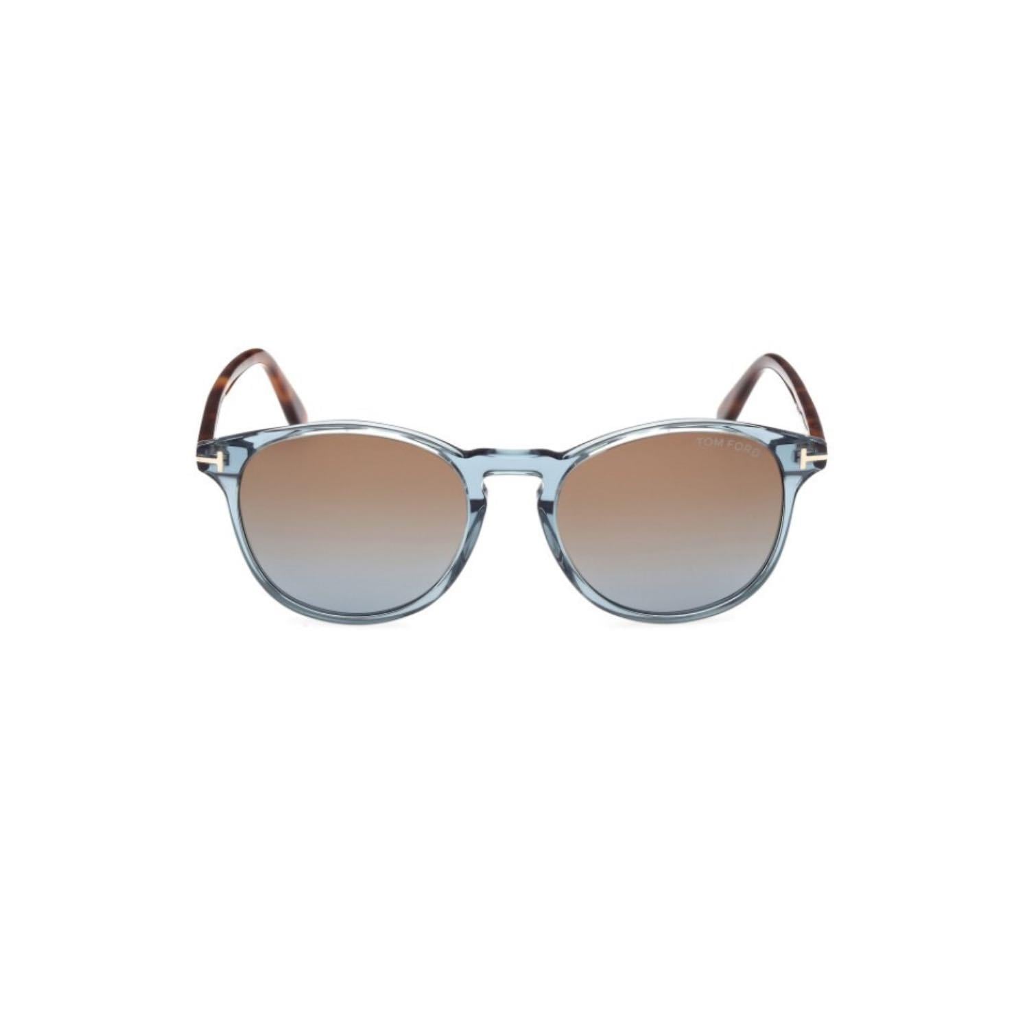 Tom Ford TF 1097 90F 53 Unisex Yuvarlak Şeffaf Kemik Güneş Gözlüğü