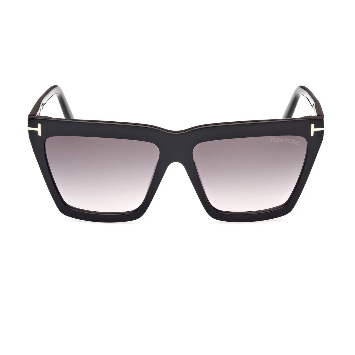 Tom Ford TF 1110S 01B 58 Eden Kadın Çekik Siyah Kemik Güneş Gözlüğü
