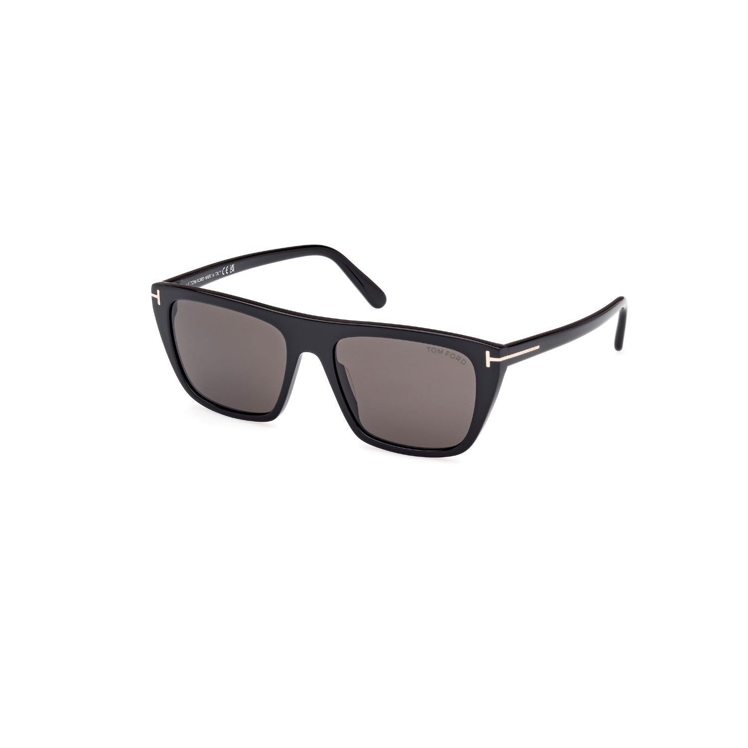 Tom Ford Tf 1175 01A 56 Erkek Kare Siyah Kemik Güneş Gözlüğü