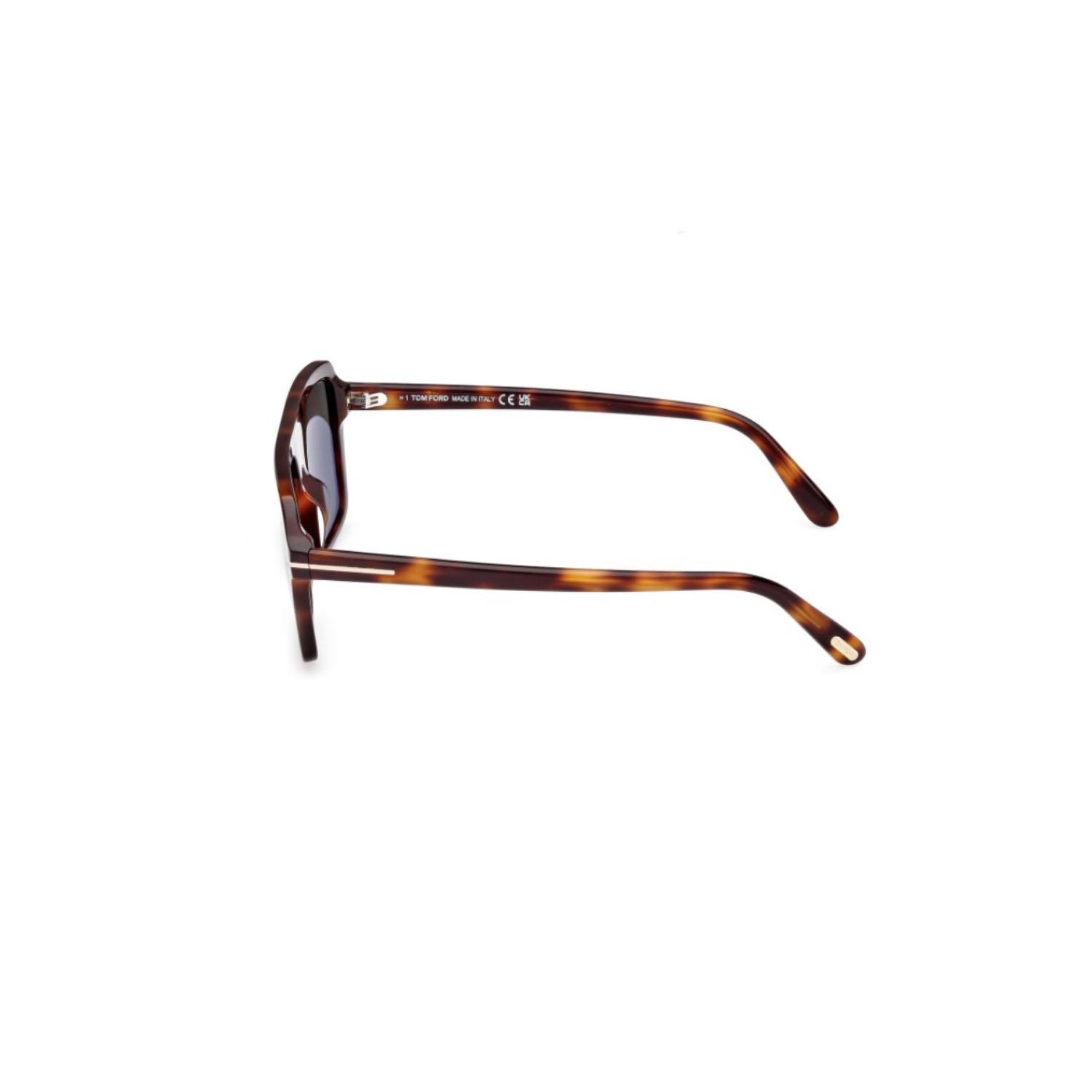 Tom Ford Tf 1176 53N 56 Erkek Pilot Kırçıllı Kahverengi Kemik Güneş Gözlüğü