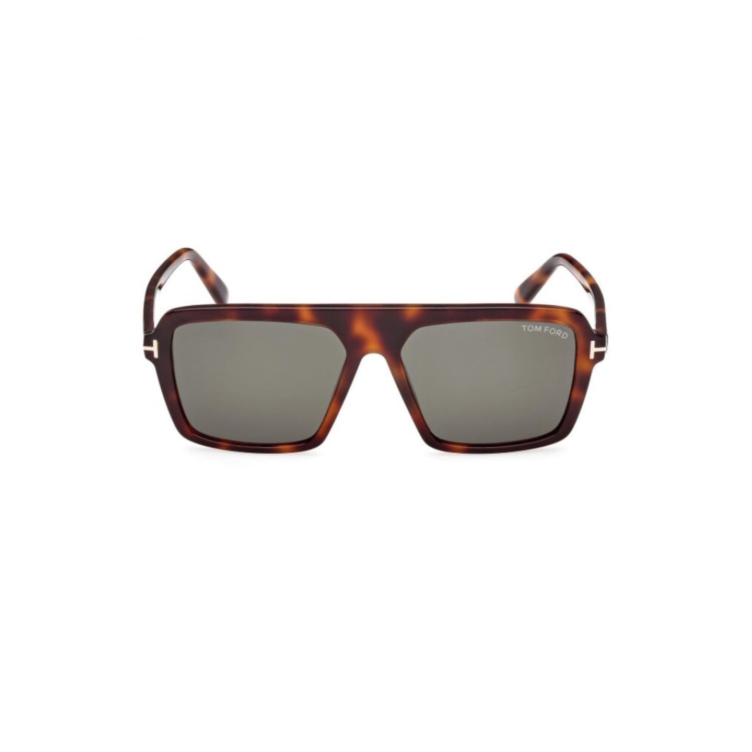 Tom Ford Tf 1176 53N 56 Erkek Pilot Kırçıllı Kahverengi Kemik Güneş Gözlüğü