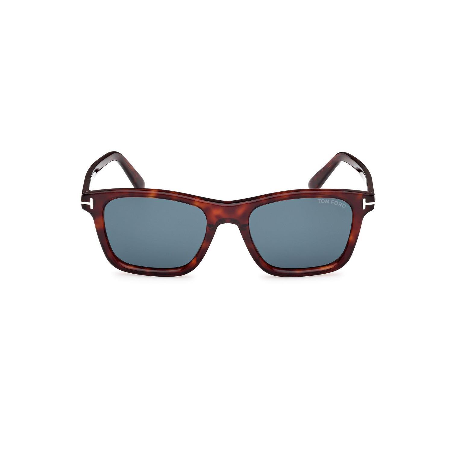 Tom Ford TF 1179 54V 54 Erkek Kare Kırçıllı Kahverengi Kemik Güneş Gözlüğü