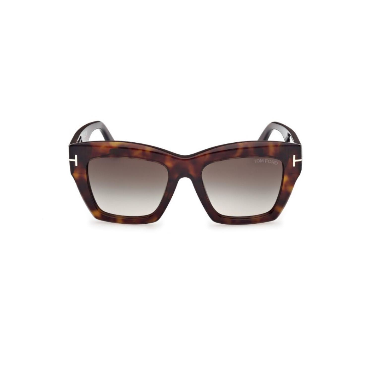 Tom Ford Tf 1191S 52B 52 Kadın Kare Kırçıllı Kahverengi Kemik Güneş Gözlüğü