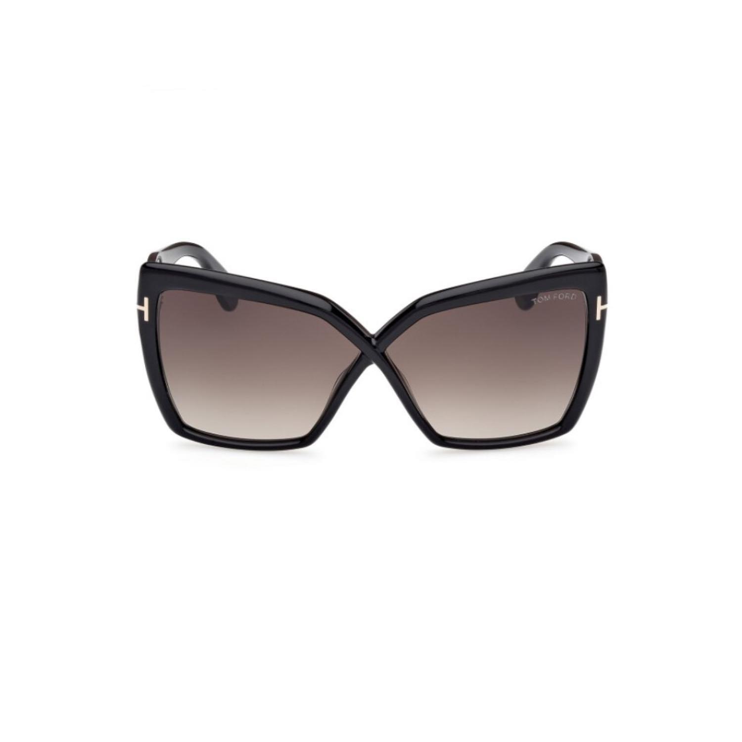 Tom Ford TF 1195 01B 63 Kadın Kelebek Siyah Kemik Güneş Gözlüğü
