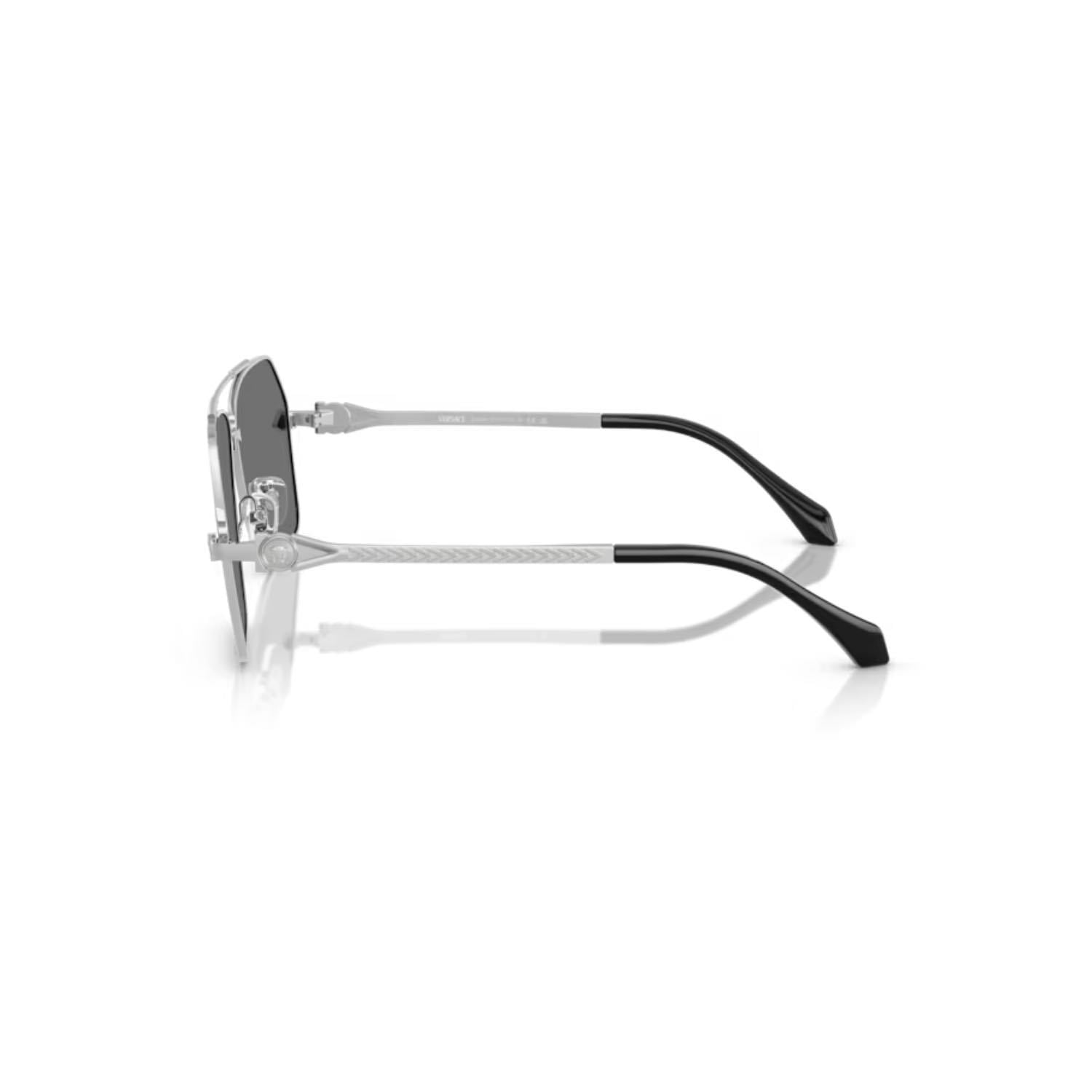 Verace VE 2284 10006G 63 Erkek Geometrik Gri Metal Güneş Gözlüğü