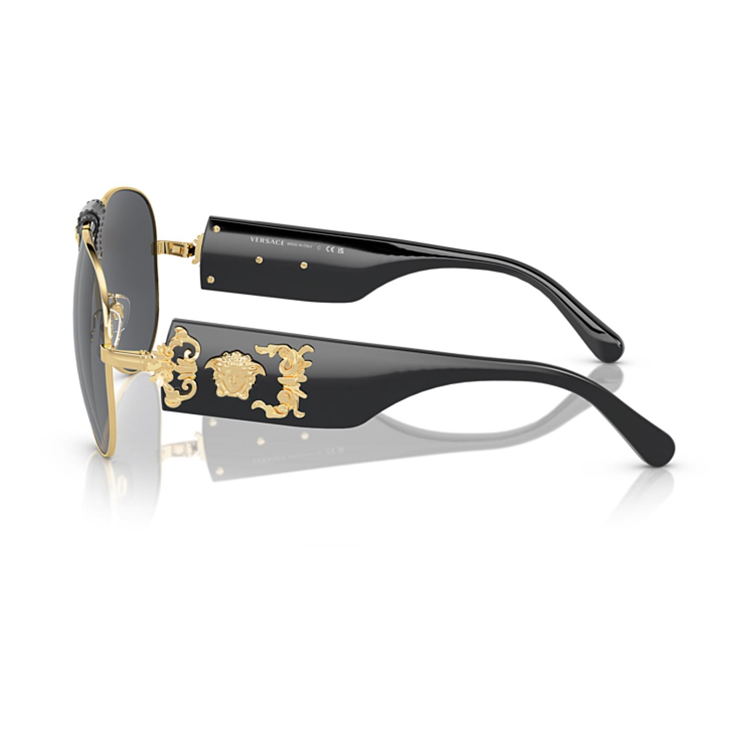 Versace VE 2150Q 100287 62 Erkek Gold Damla Güneş Gözlüğü