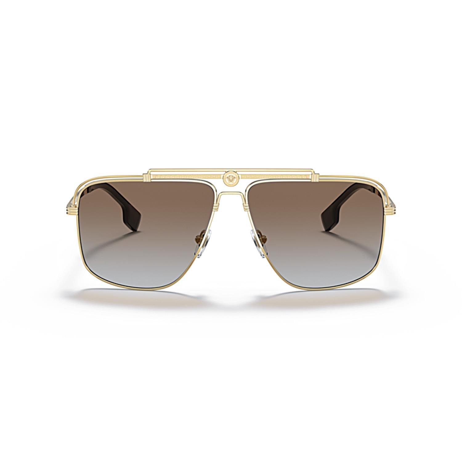 Versace VE 2242 100289 61 Erkek Gold Metal Güneş Gözlüğü