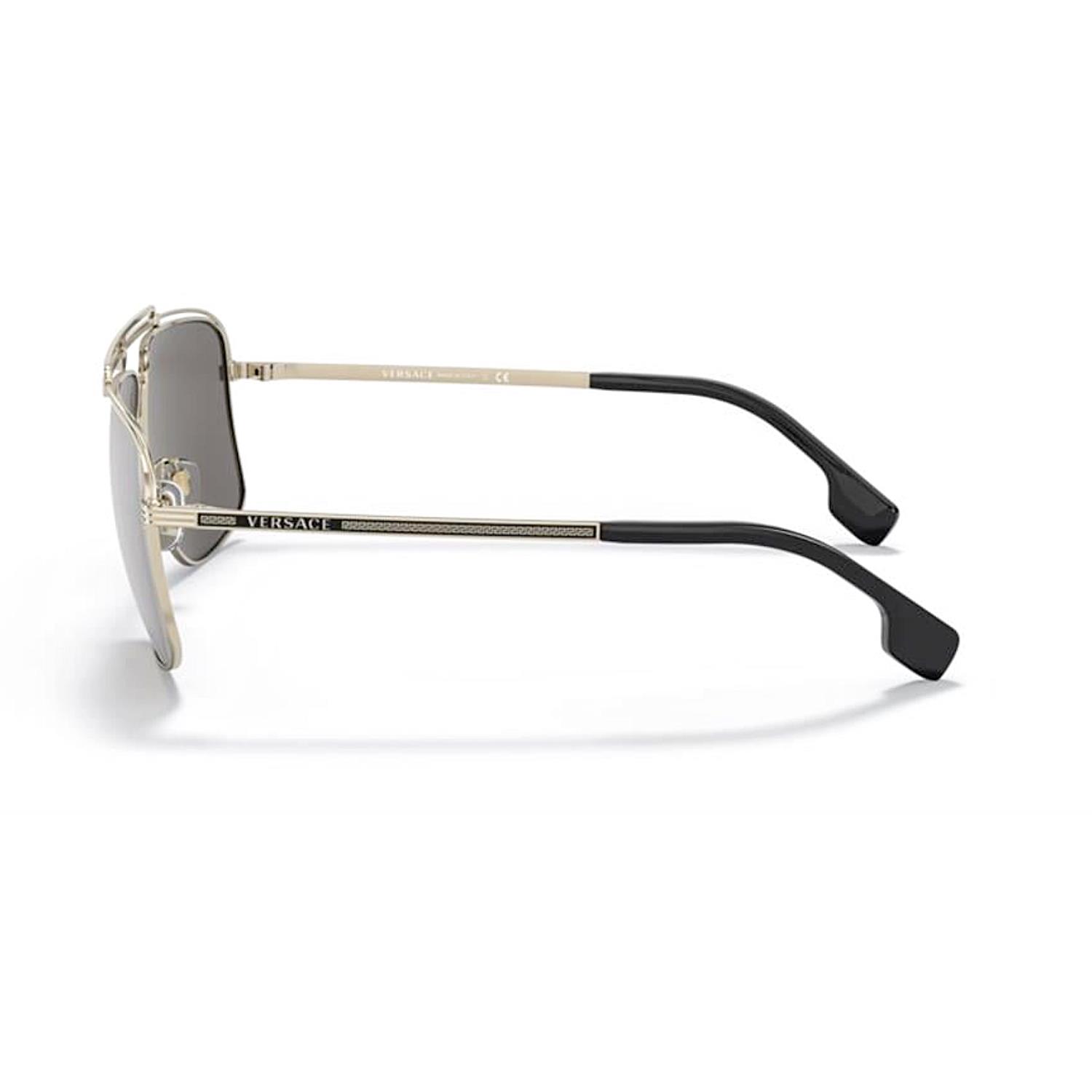 Versace VE 2242 12526G 61 Erkek Gold Metal Güneş Gözlüğü
