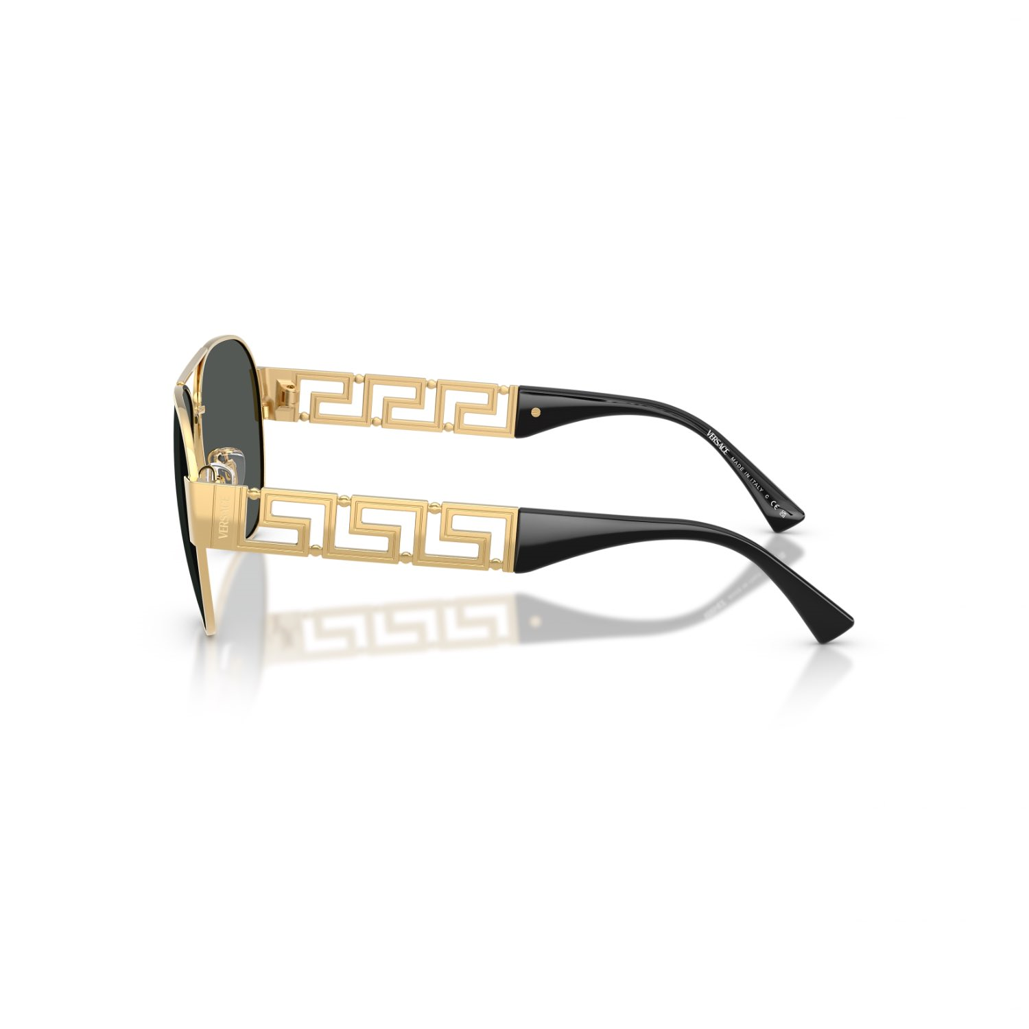 Versace VE 2289 100287 61 Erkek Pilot Gold Metal Güneş Gözlüğü