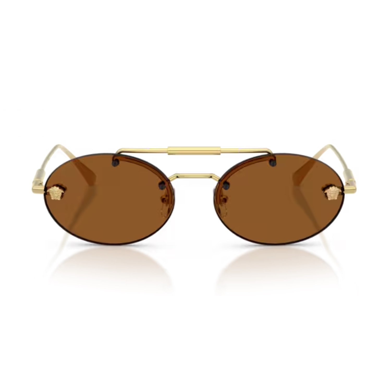 Versace VE 2295 100273 56 Kadın Oval Gold Metal Güneş Gözlüğü