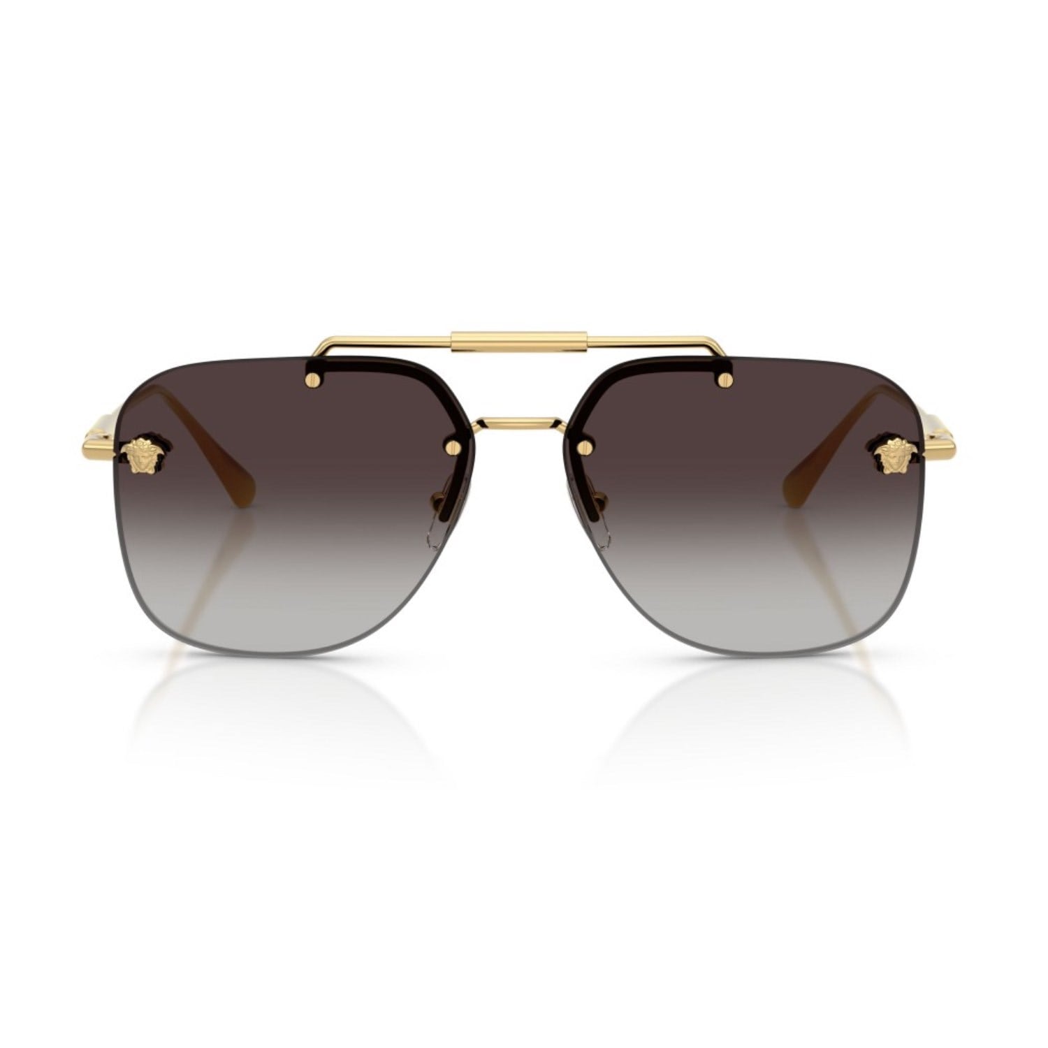 Versace VE 2296 100284 60 Kadın Geometrik Gold Metal Güneş Gözlüğü