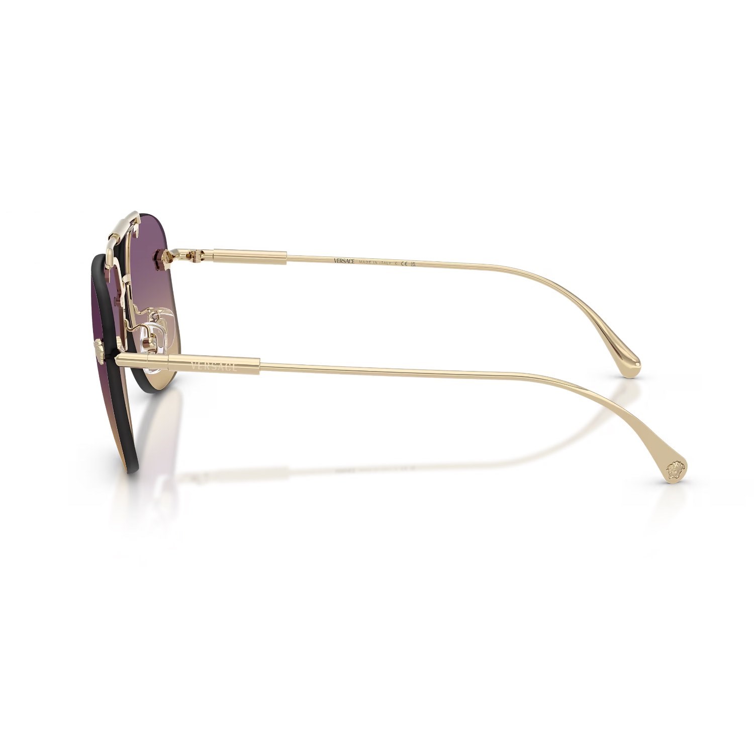 Versace VE 2296 125270 60 Kadın Geometrik Gold Metal Güneş Gözlüğü