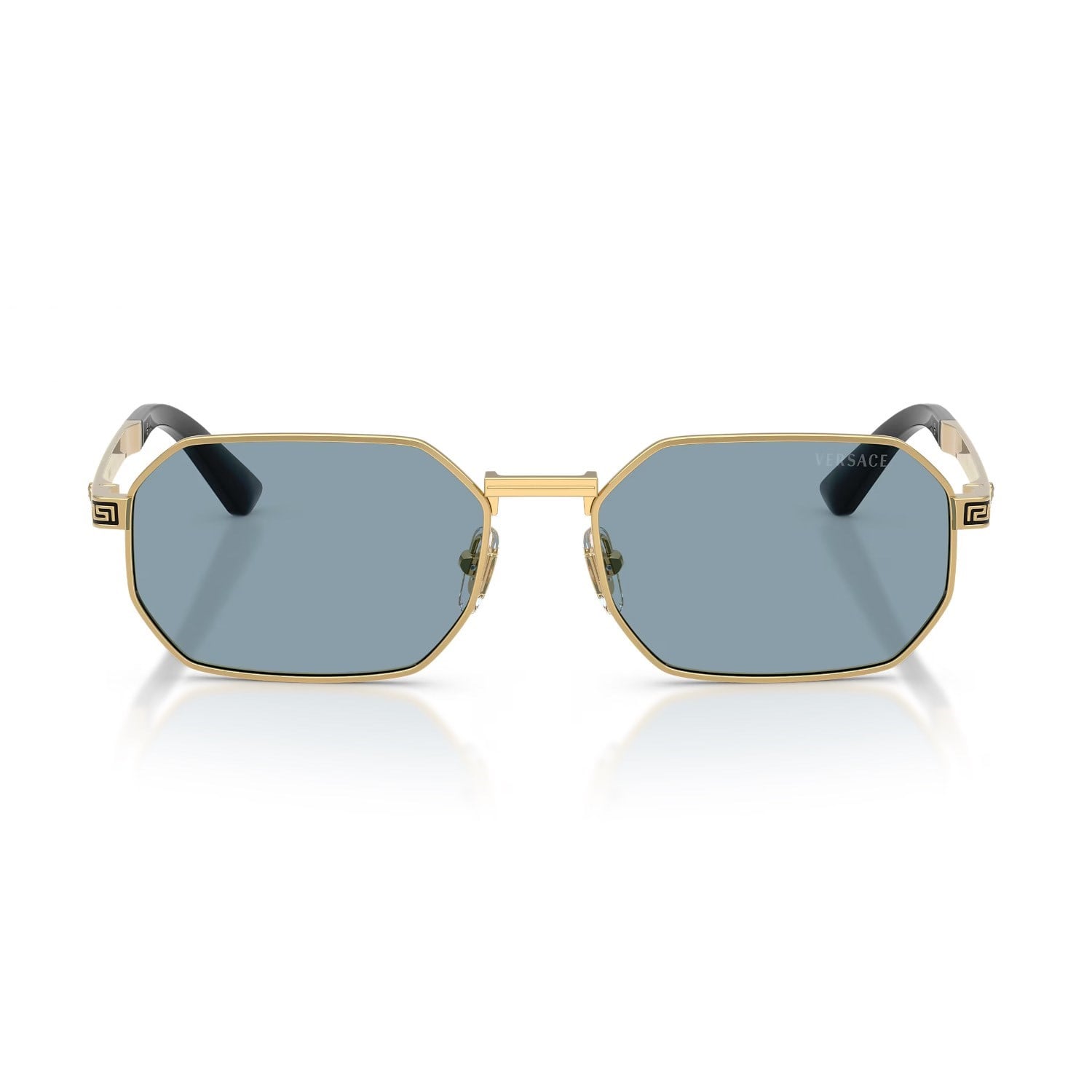 Versace VE 2297 100280 54 Erkek Geometrik Gold Metal Güneş Gözlüğü