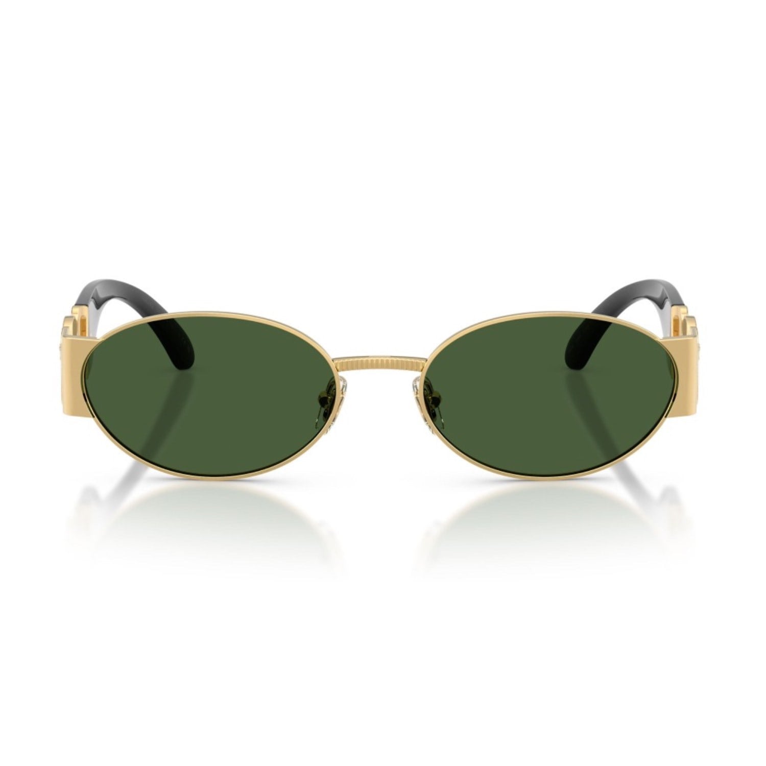 Versace VE 2299 100271 56 Unisex Oval Gold Metal Güneş Gözlüğü