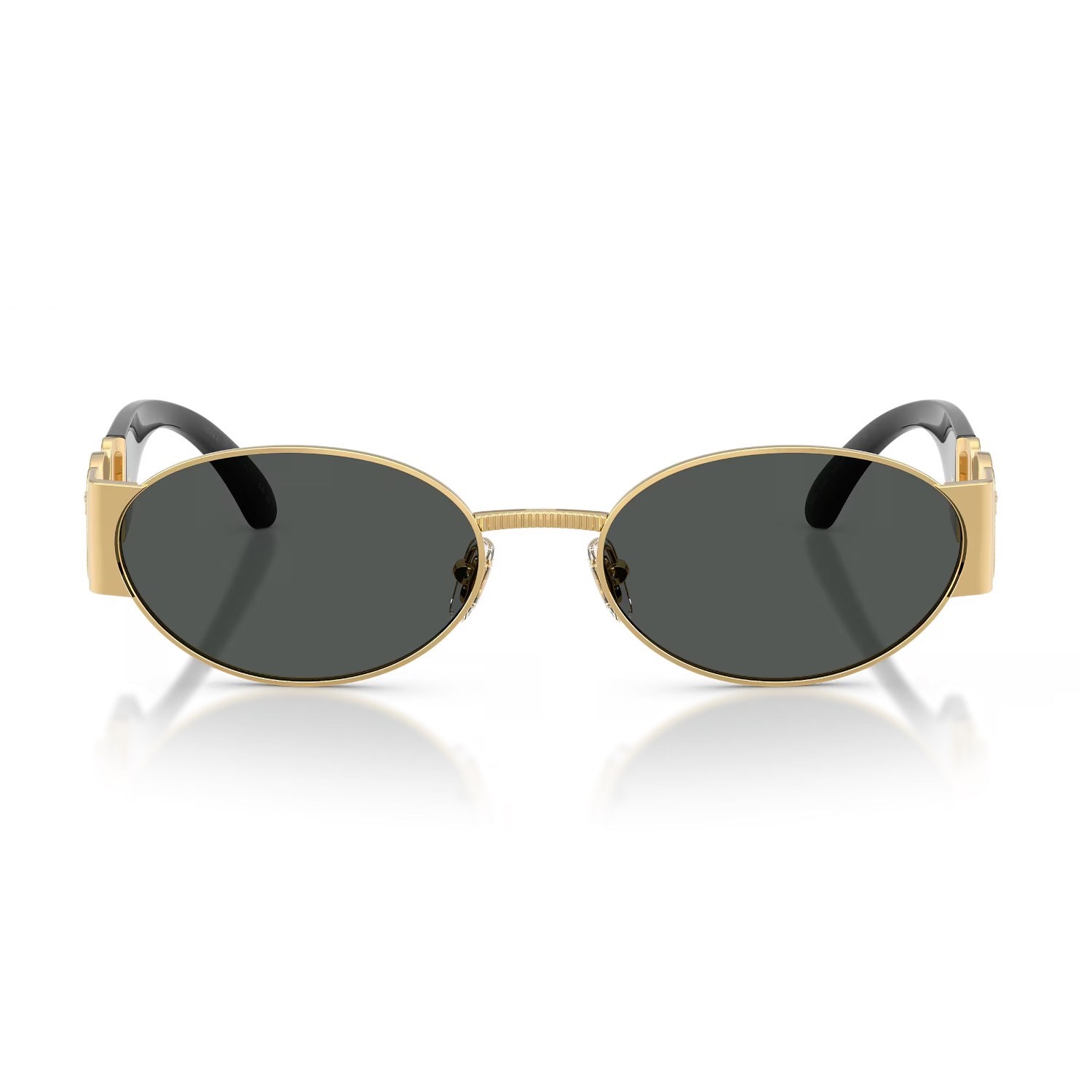 Versace VE 2299 100287 56 Unisex Oval Gold Metal Güneş Gözlüğü