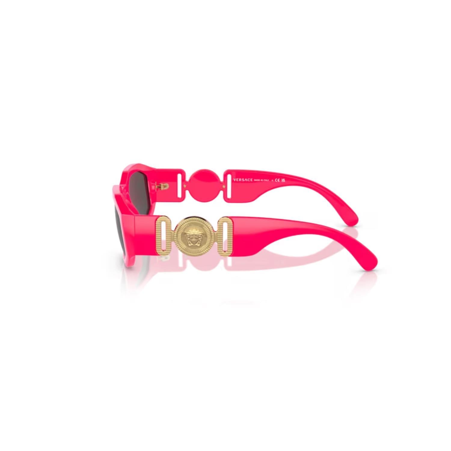 Versace VE 4361 531887 53 Kadın Oval Pembe Kemik Güneş Gözlüğü