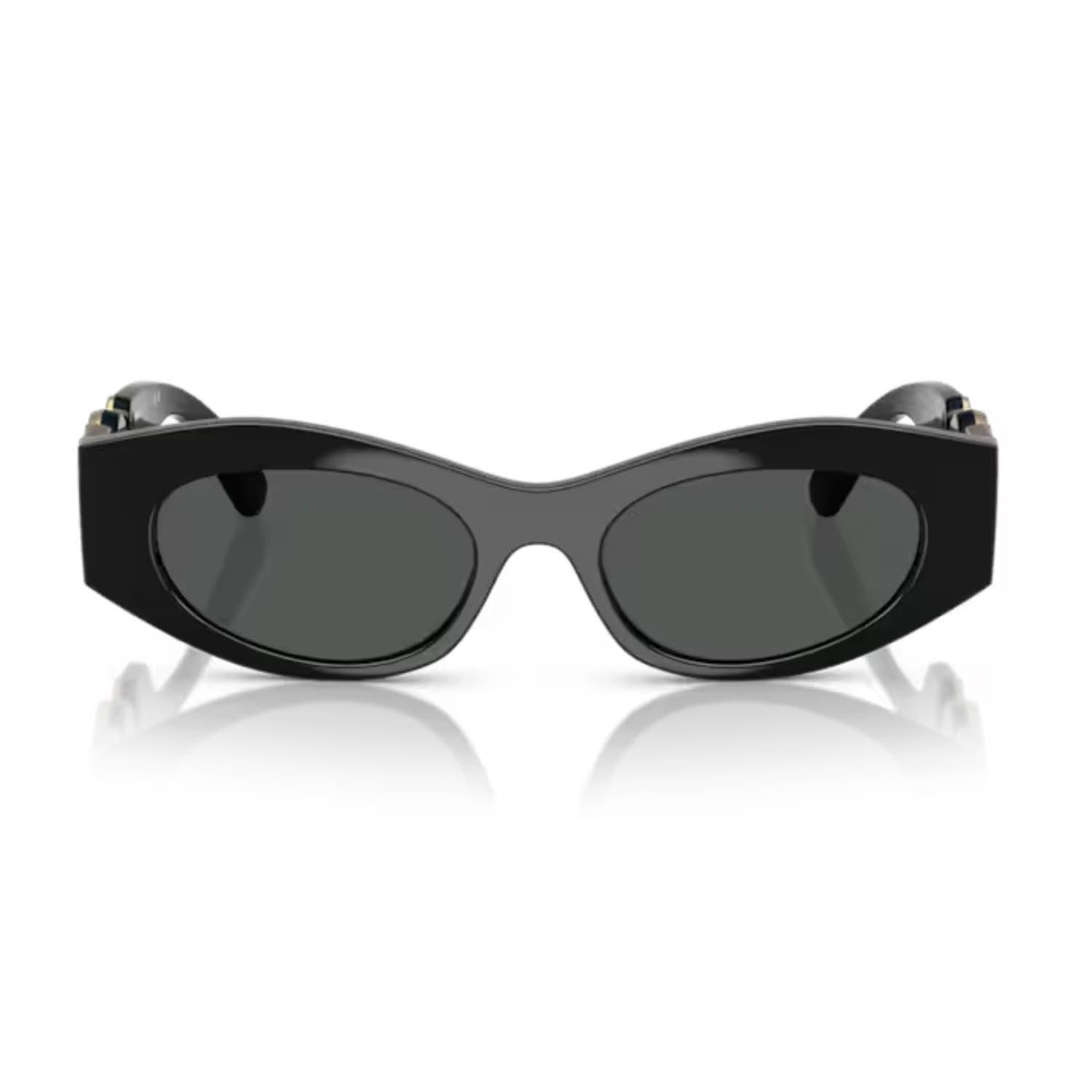 Versace VE 4480U GB187 51 Kadın Oval Siyah Kemik Güneş Gözlüğü