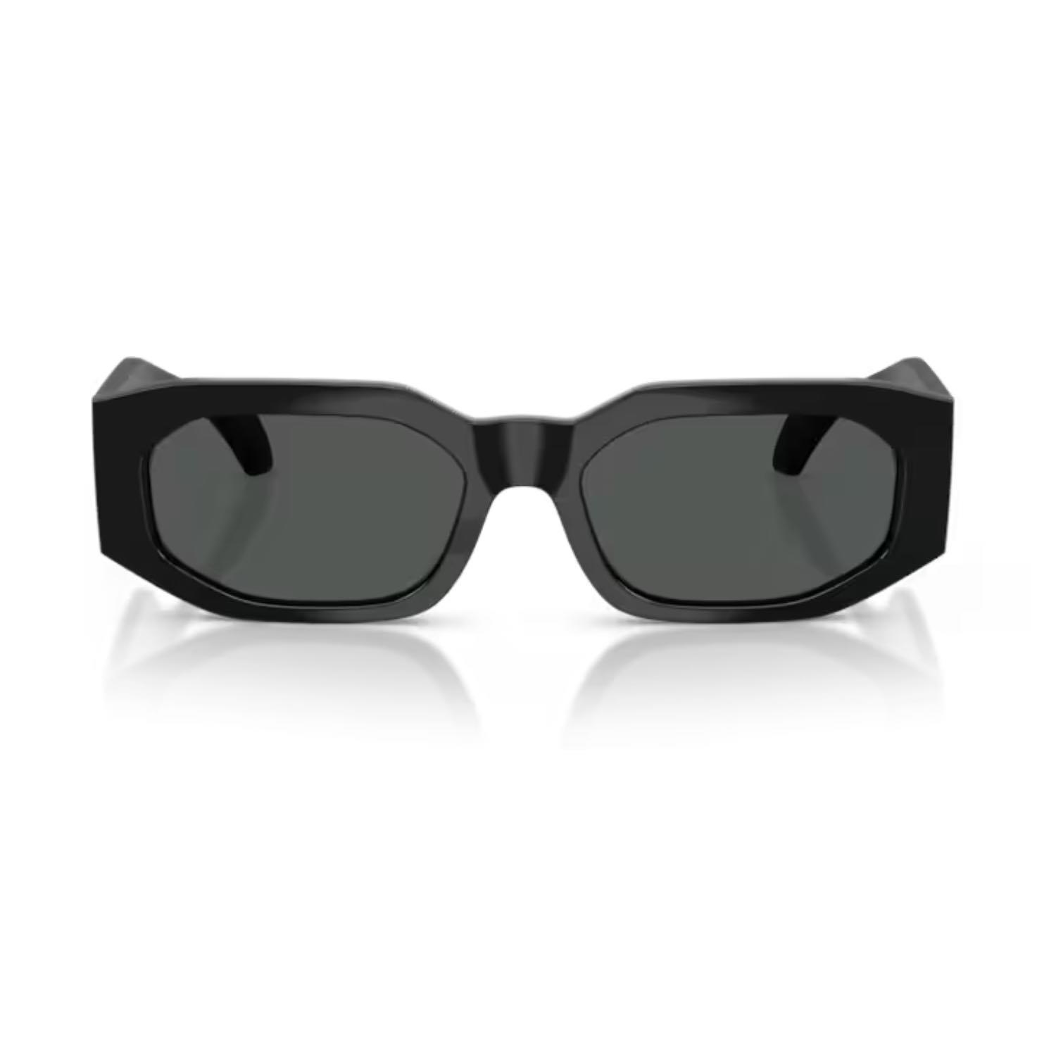 Versace VE 4489U 536087 55 Unisex Geometrik Siyah Kemik Güneş Gözlüğü