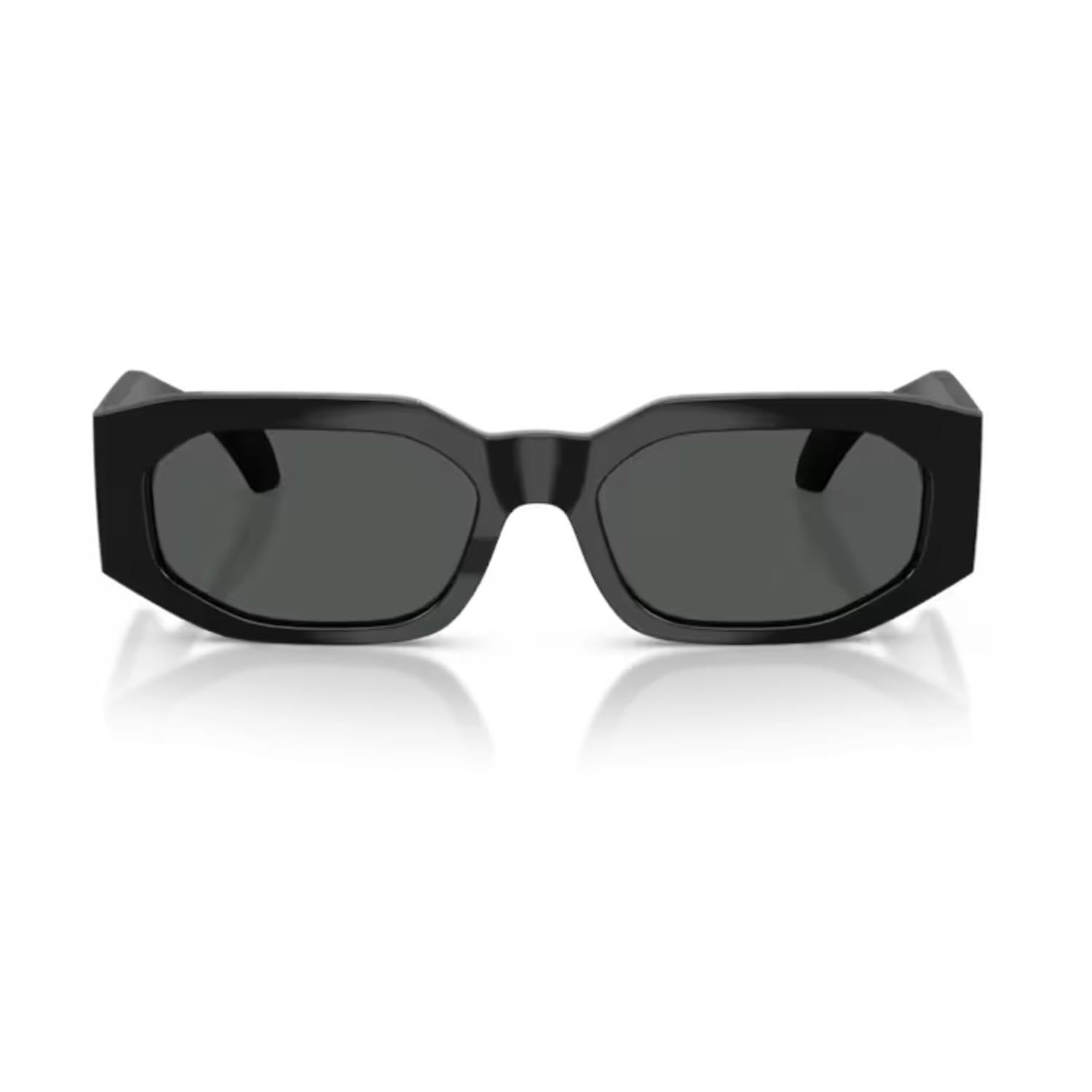Versace VE 4489U GB187 55 Unisex Geometrik Siyah Kemik Güneş Gözlüğü
