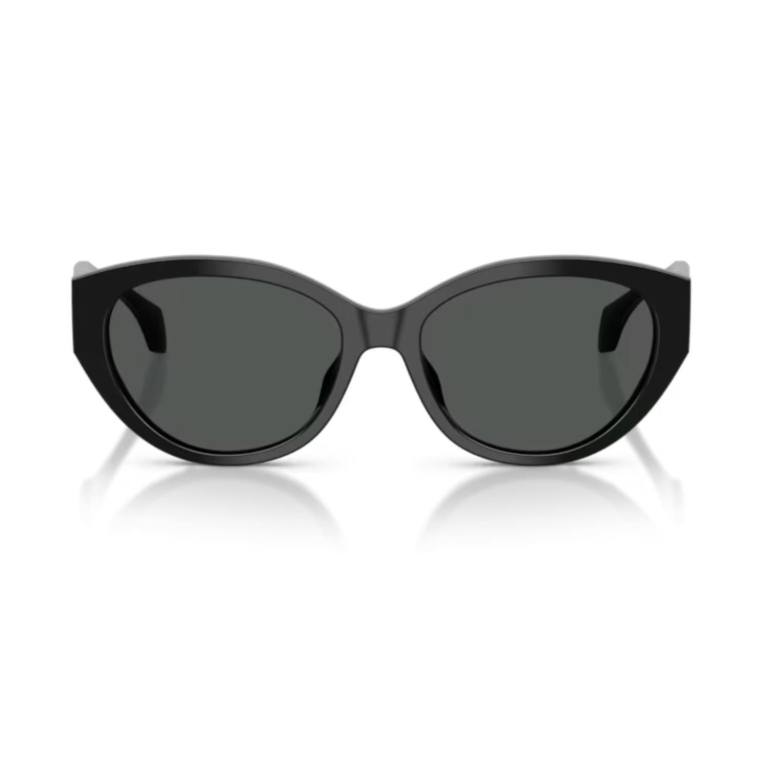Versace VE 4495D GB187 56 Kadın Oval Siyah Kemil Güneş Gözlüğü