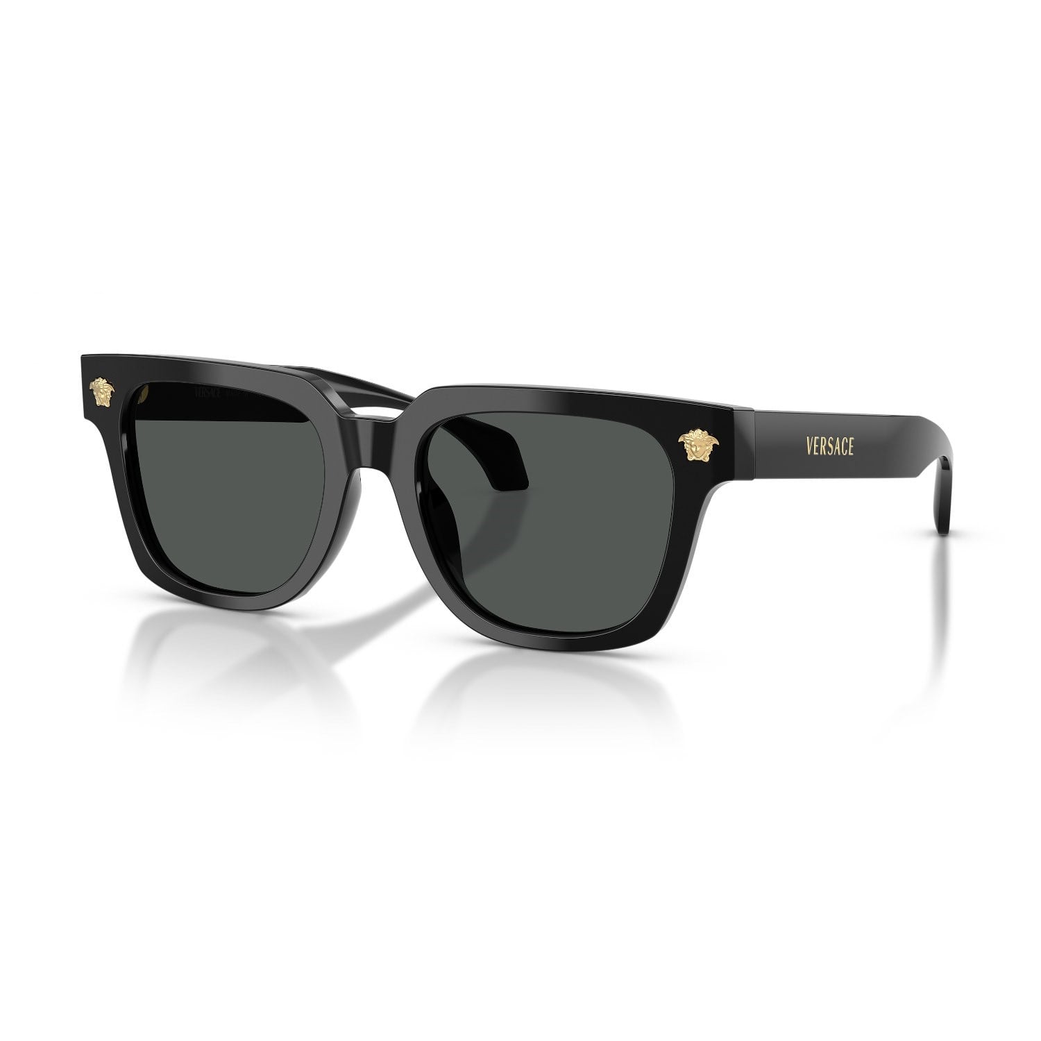 Versace VE 4510U GB187 52 Unisex Kare Siyah Kemik Güneş Gözlüğü