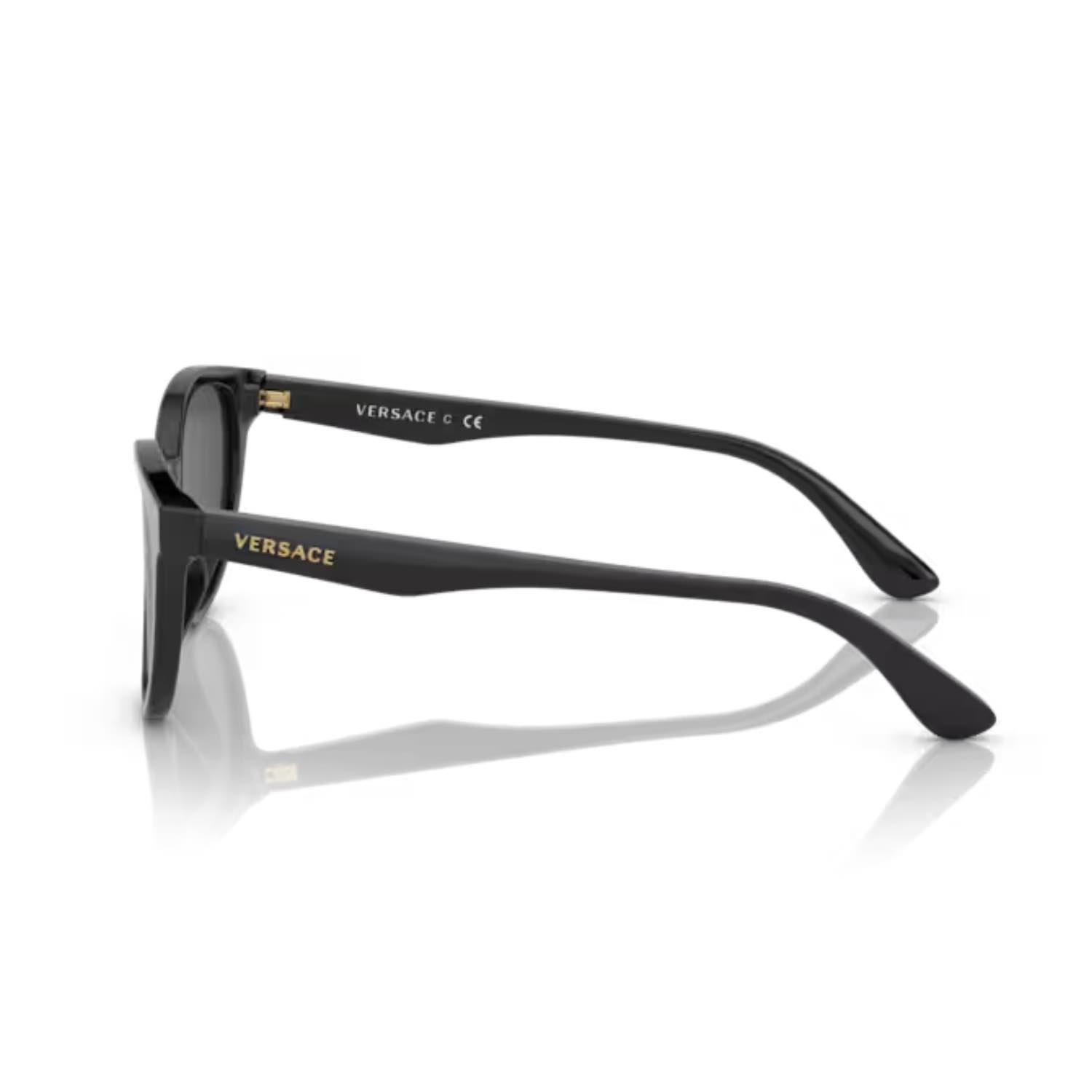 Versace VK 4427U GB187 46 Çocuk Oval Siyah Kemik Güneş Gözlüğü