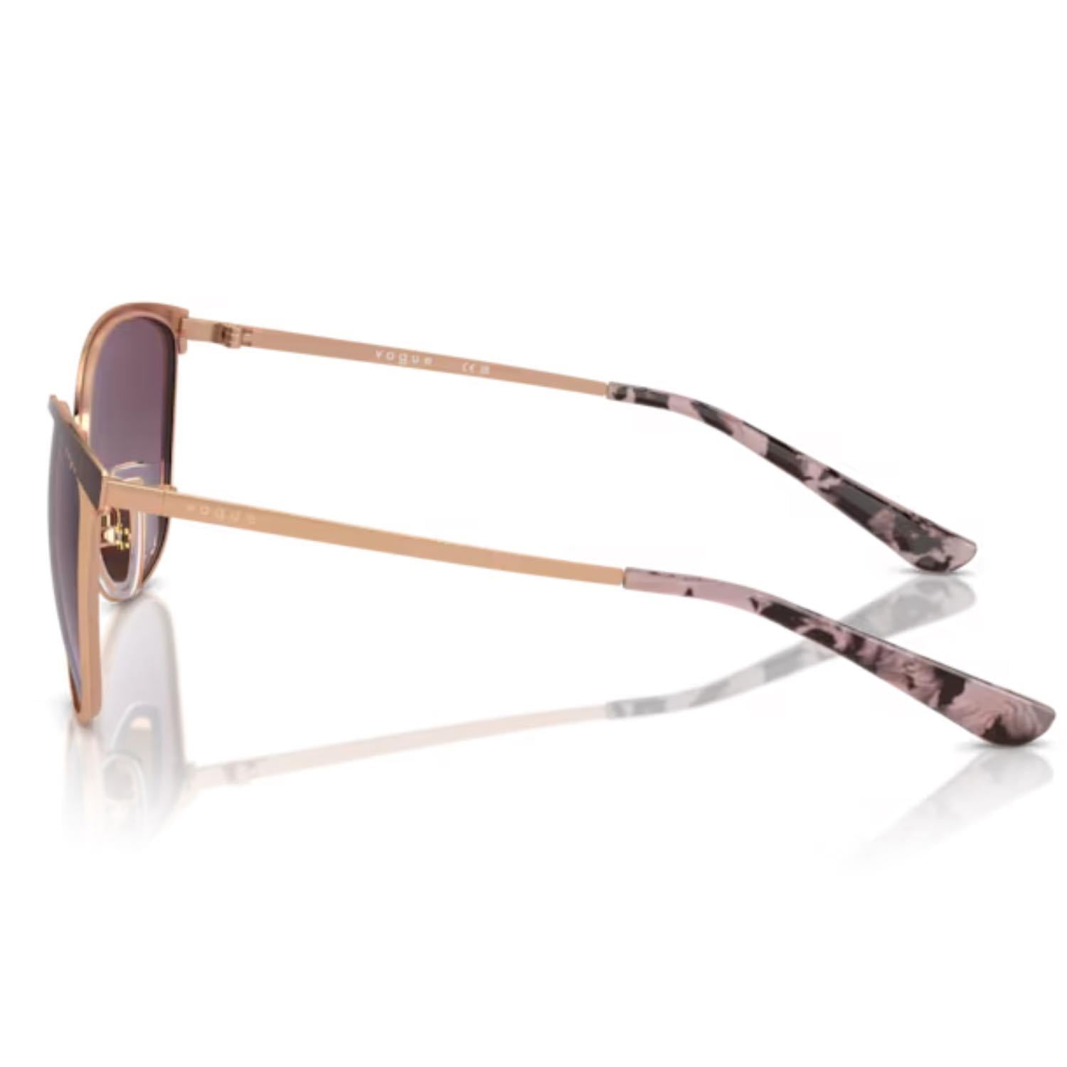 Vogue VO 4002S 51708H 55 Kadın Oval Rose Gold Metal Güneş Gözlüğü
