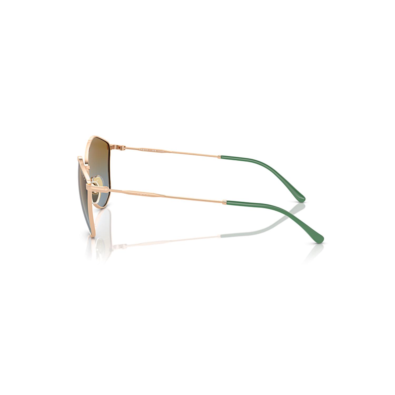 Vogue VO 4282S 51521F 56 Polarize Kadın Geometrik Rose Gold Metal Güneş Gözlüğü