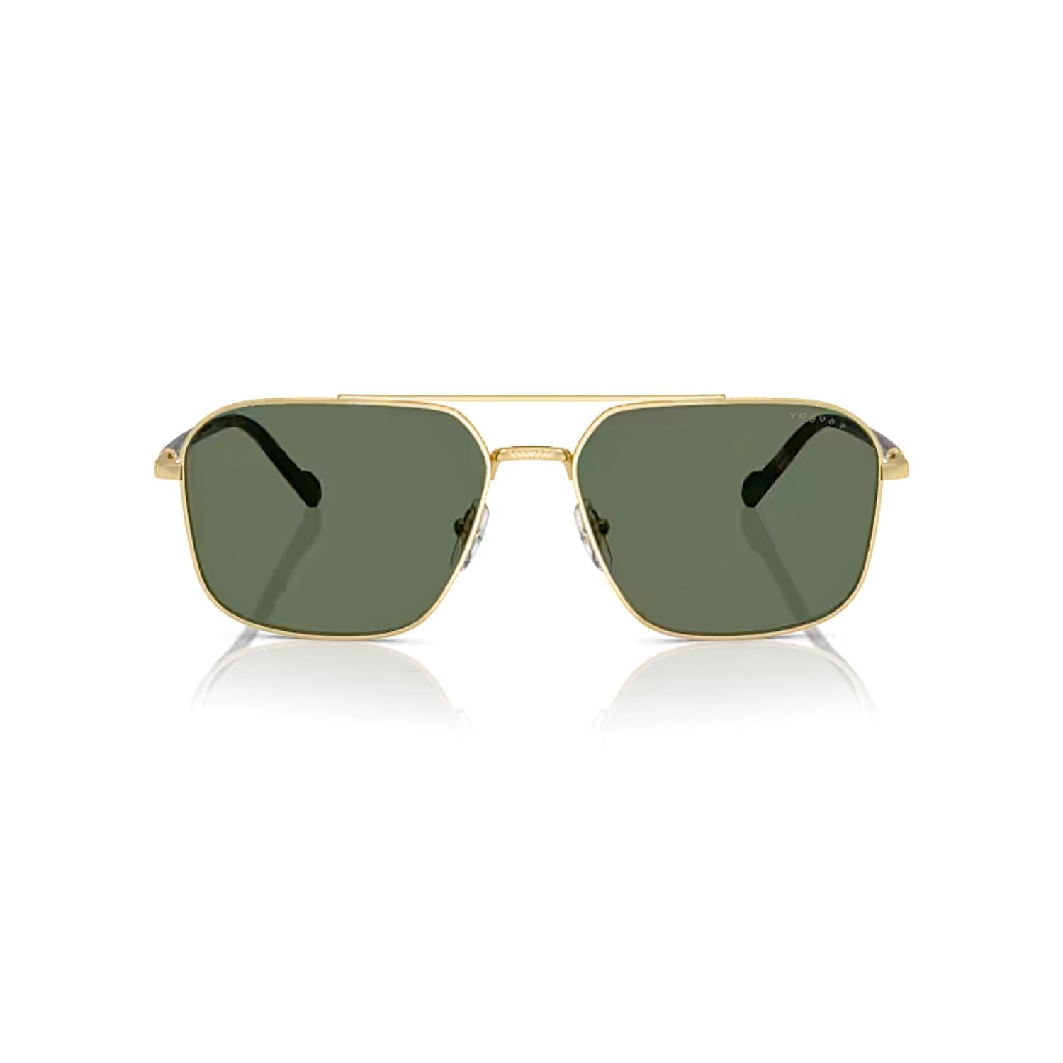 Vogue VO 4289S 2809A 59 Polarize Erkek Geometrik Gold Metal Güneş Gözlüğü 