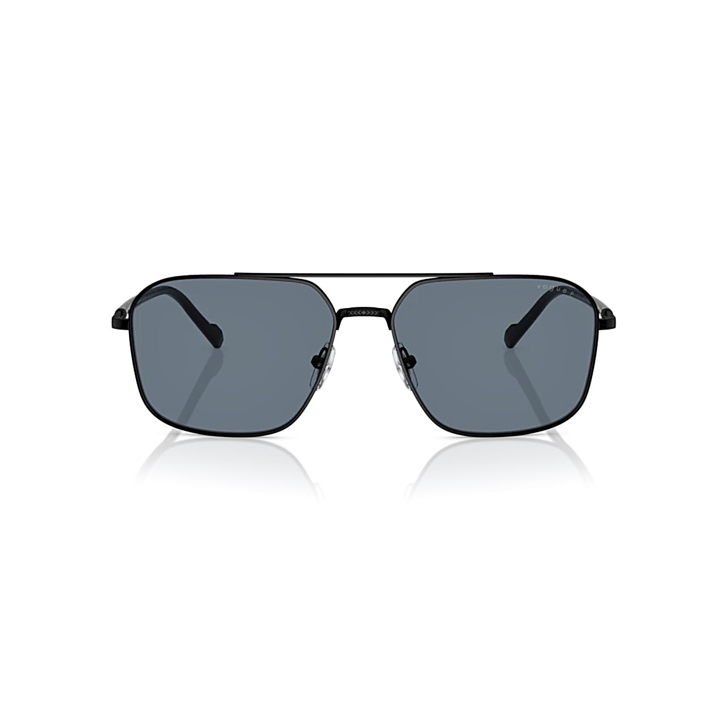 Vogue VO 4289S 352S4Y 59 Polarize Erkek Geometrik Siyah Metal Güneş Gözlüğü