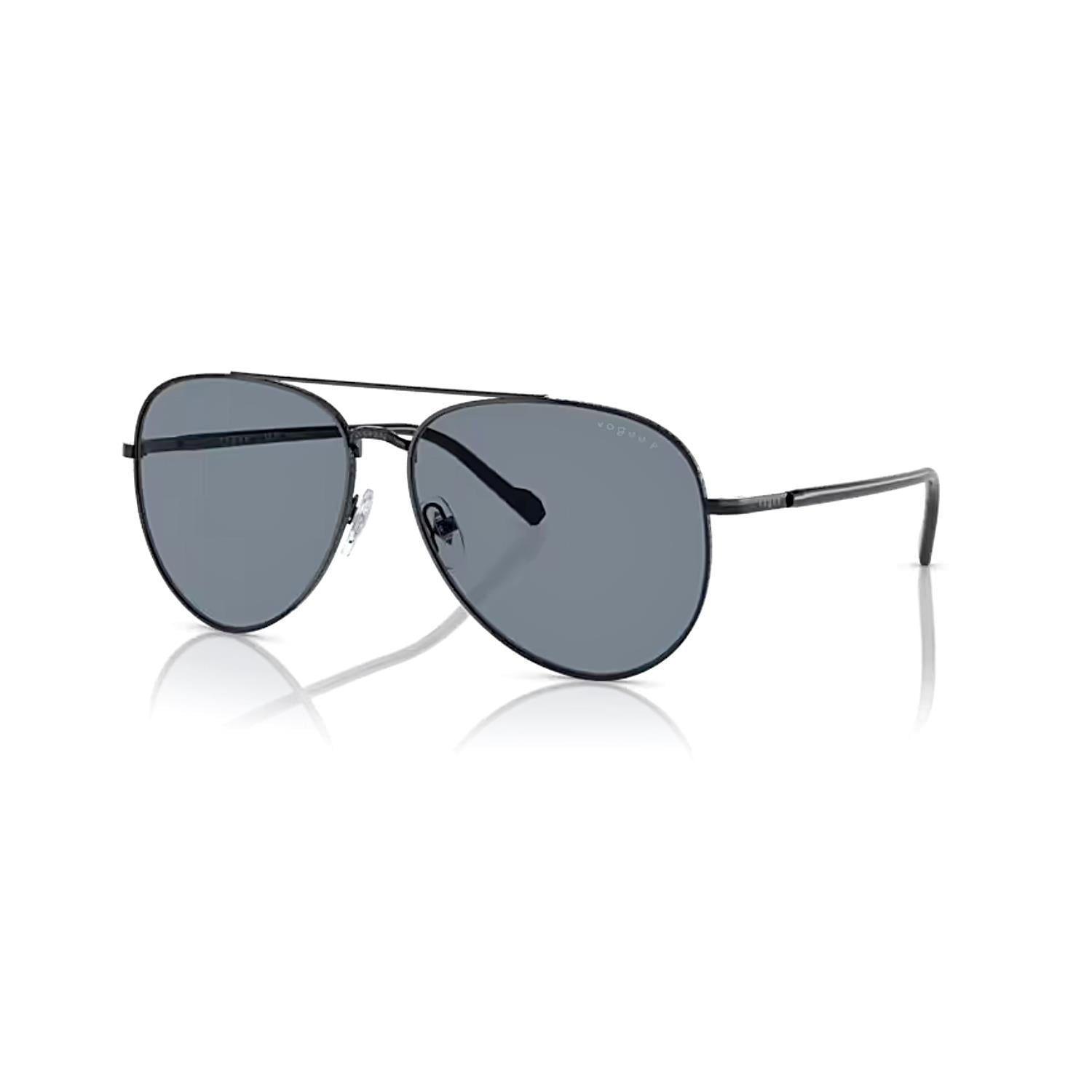 Vogue VO 4290S 3524Y 60 Polarize Erkek Damla Siyah Metal Güneş Gözlüğü