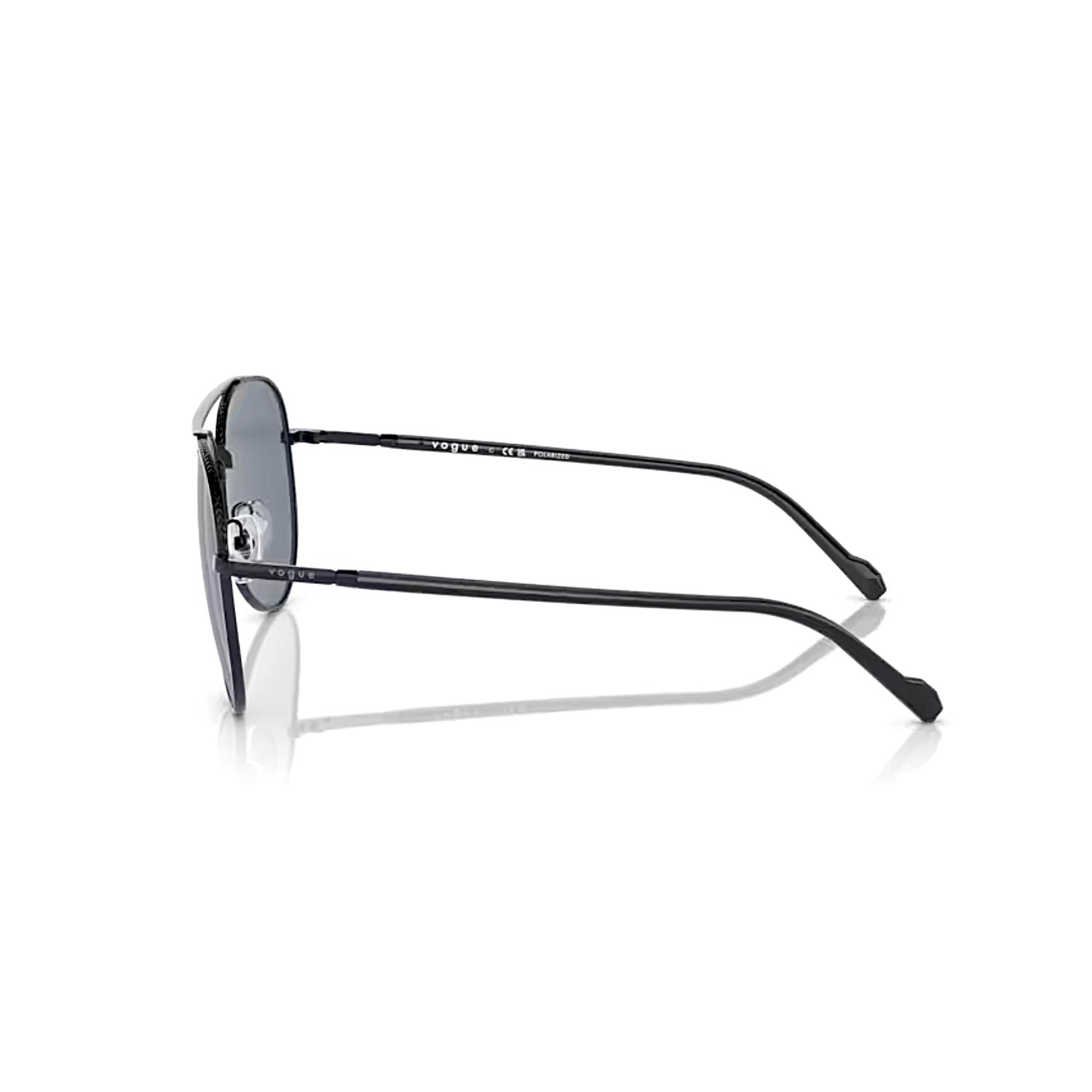 Vogue VO 4290S 3524Y 60 Polarize Erkek Damla Siyah Metal Güneş Gözlüğü