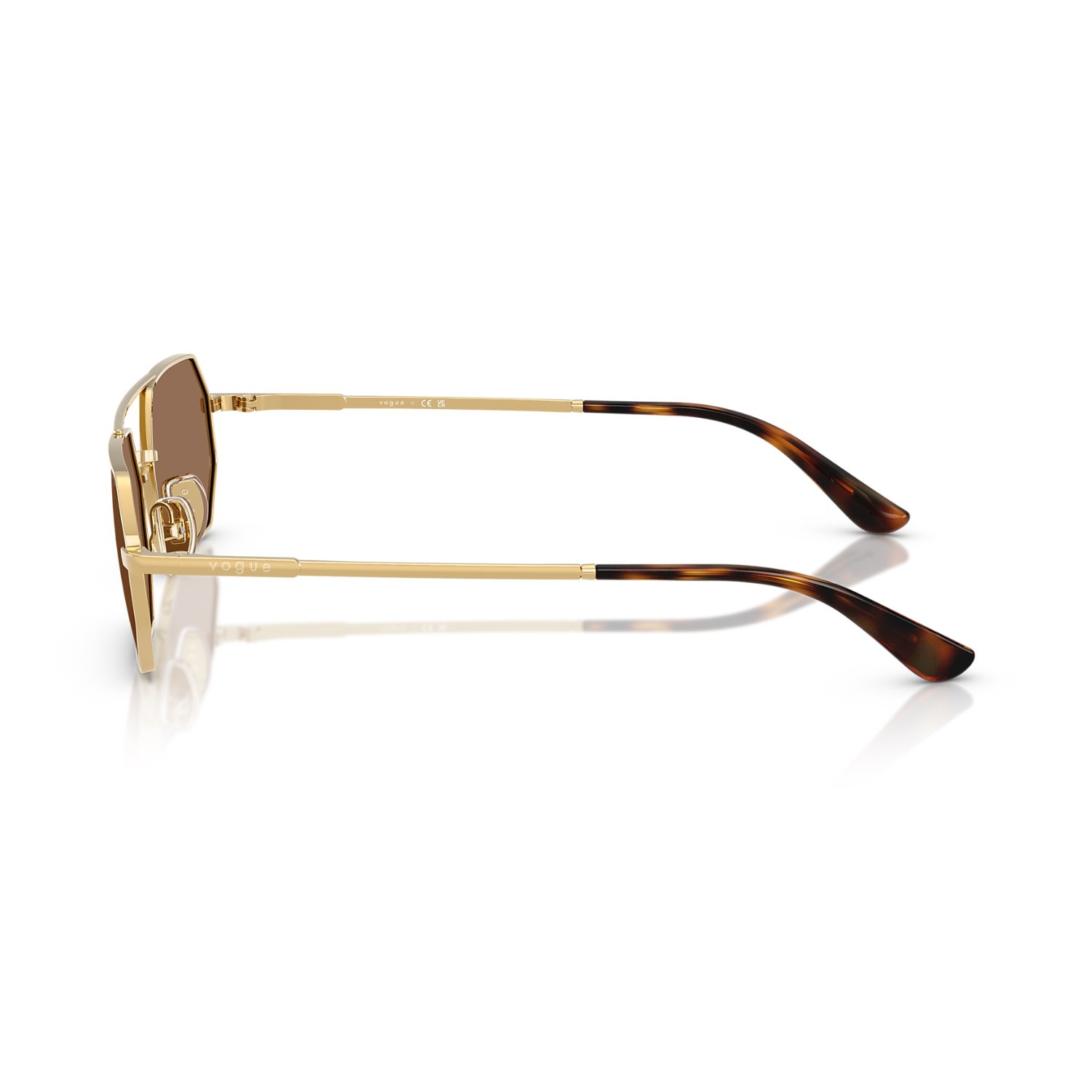 Vogue VO 4329S 28073 55 Unisex Geometrik Gold Metal Güneş Gözlüğü