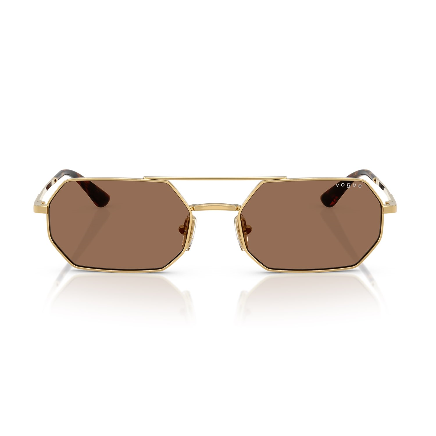 Vogue VO 4329S 28073 55 Unisex Geometrik Gold Metal Güneş Gözlüğü