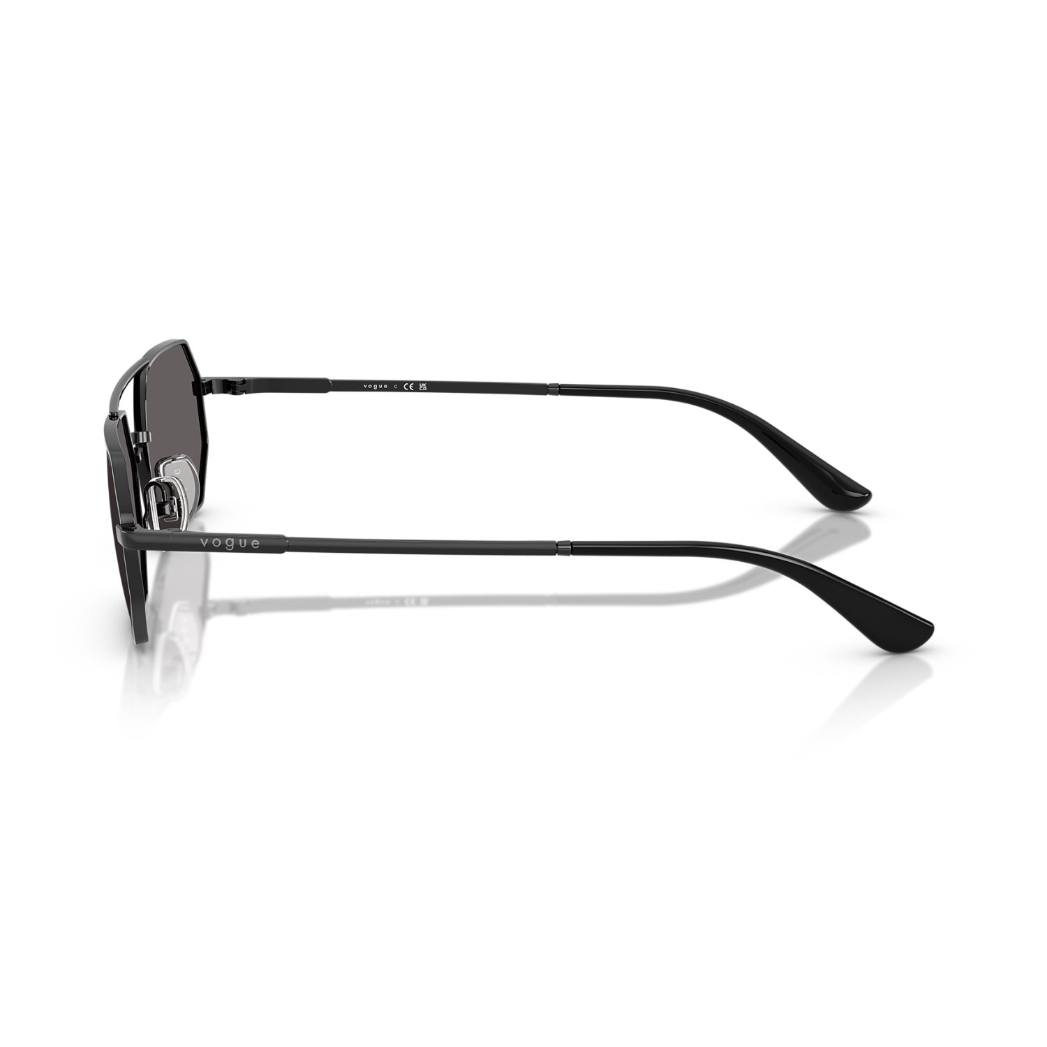 Vogue VO 4329S 35287 55 Unisex Geometrik Siyah Metal Güneş Gözlüğü