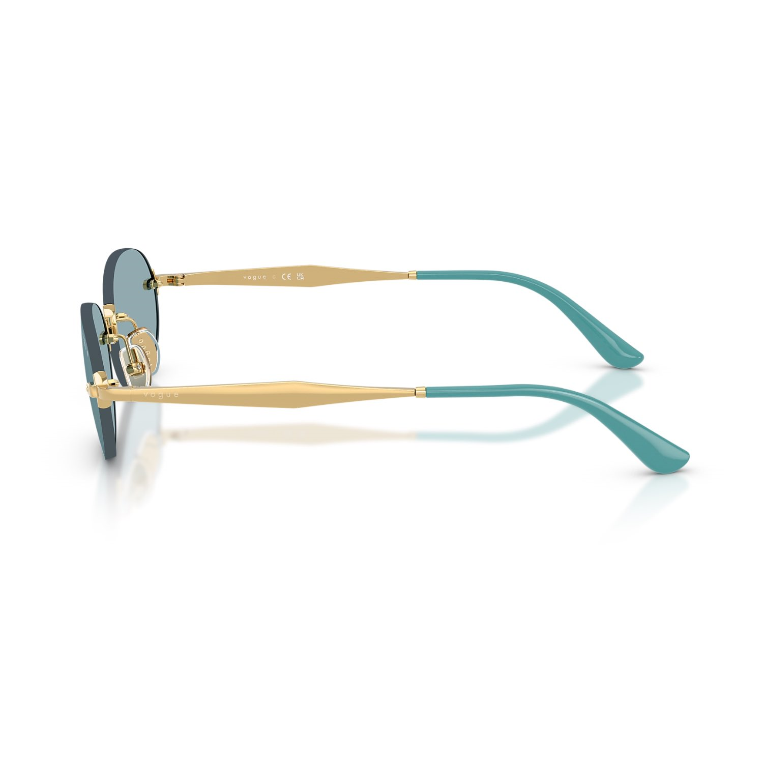 Vogue VO 4342S 28080 55 Kadın Oval Gold Metal Güneş Gözlüğü