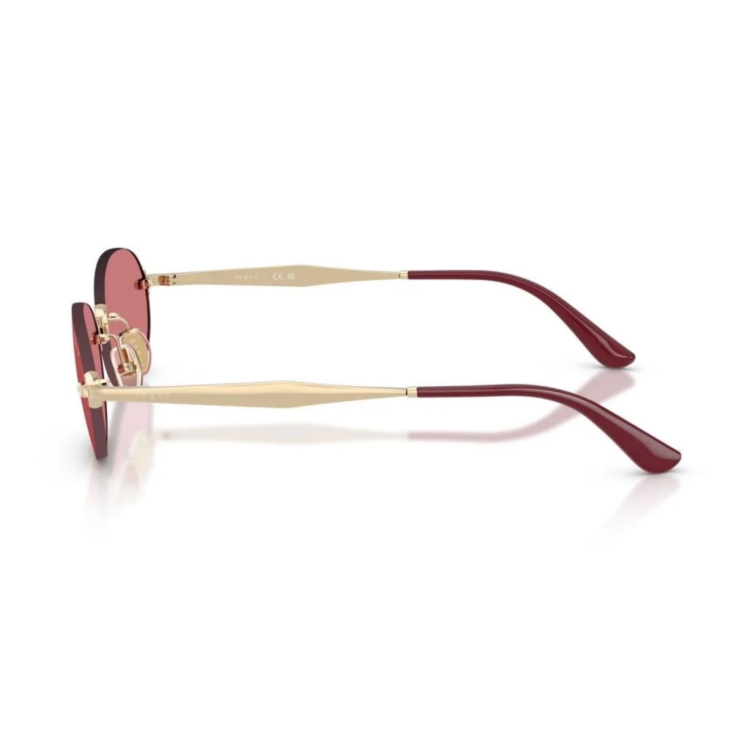 Vogue VO 4342S 84875 55 Kadın Oval Gold Metal Güneş Gözlüğü