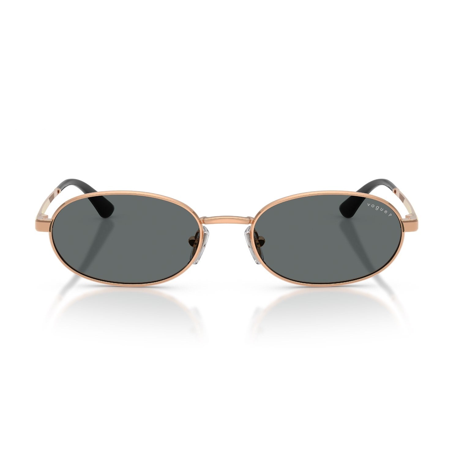Vogue VO 4353S 515281 54 Kadın Polarize Oval Rose Gold Metal Güneş Gözlüğü