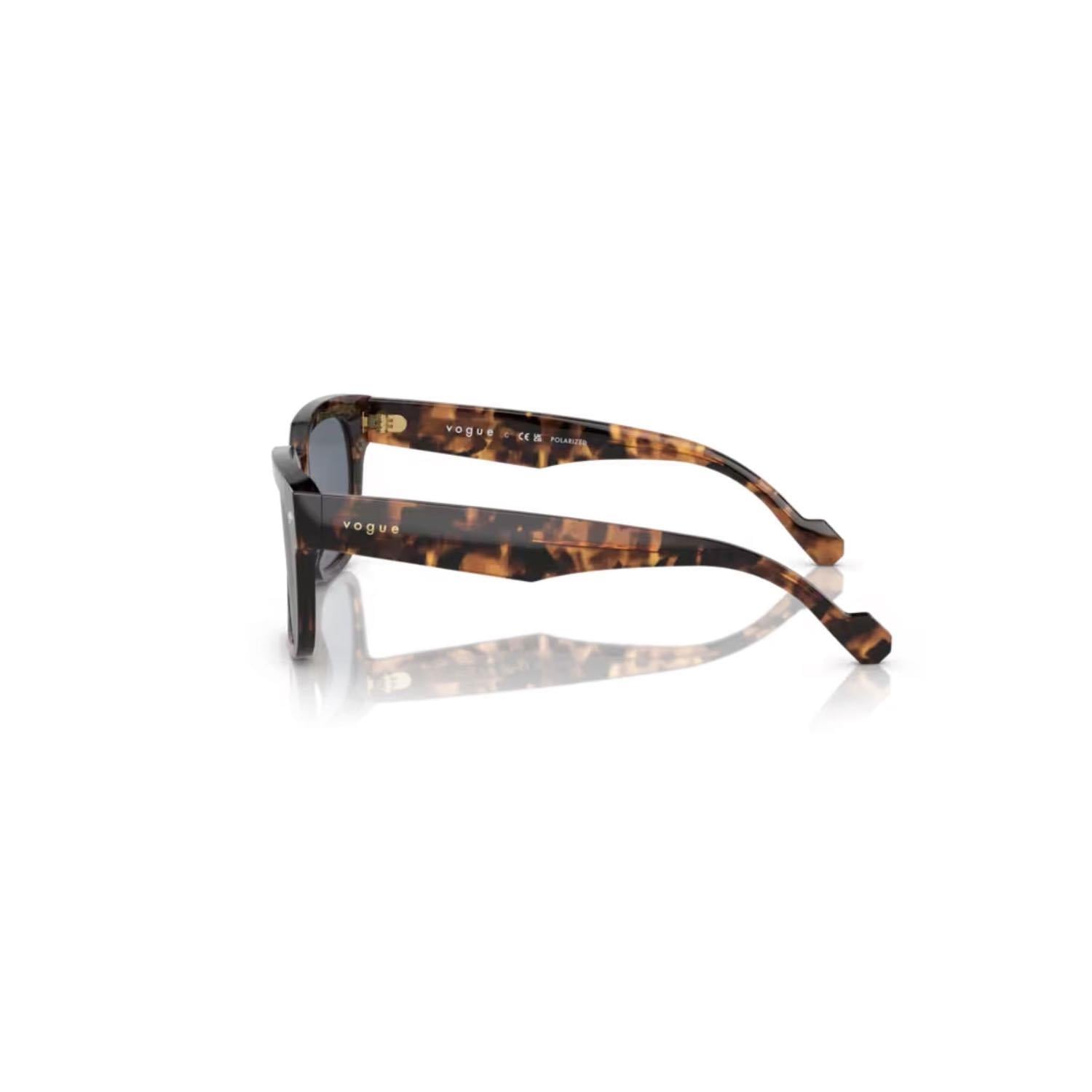 Vogue VO 5490S 28194Y 54 Polarize Unisex Kare Yeşil Kemik Güneş Gözlüğü