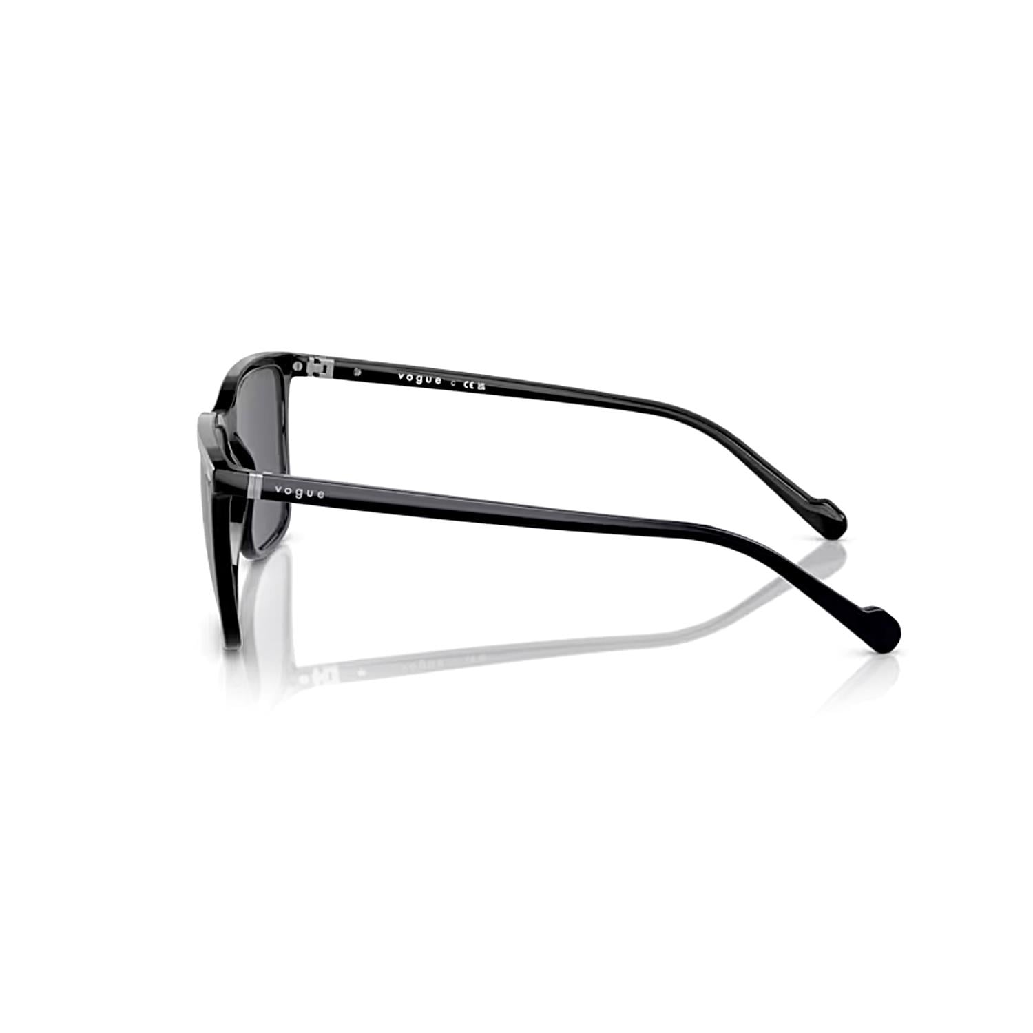 Vogue VO 5493S W4487 56 Unisex Oval Siyah Kemik Güneş Gözlüğü