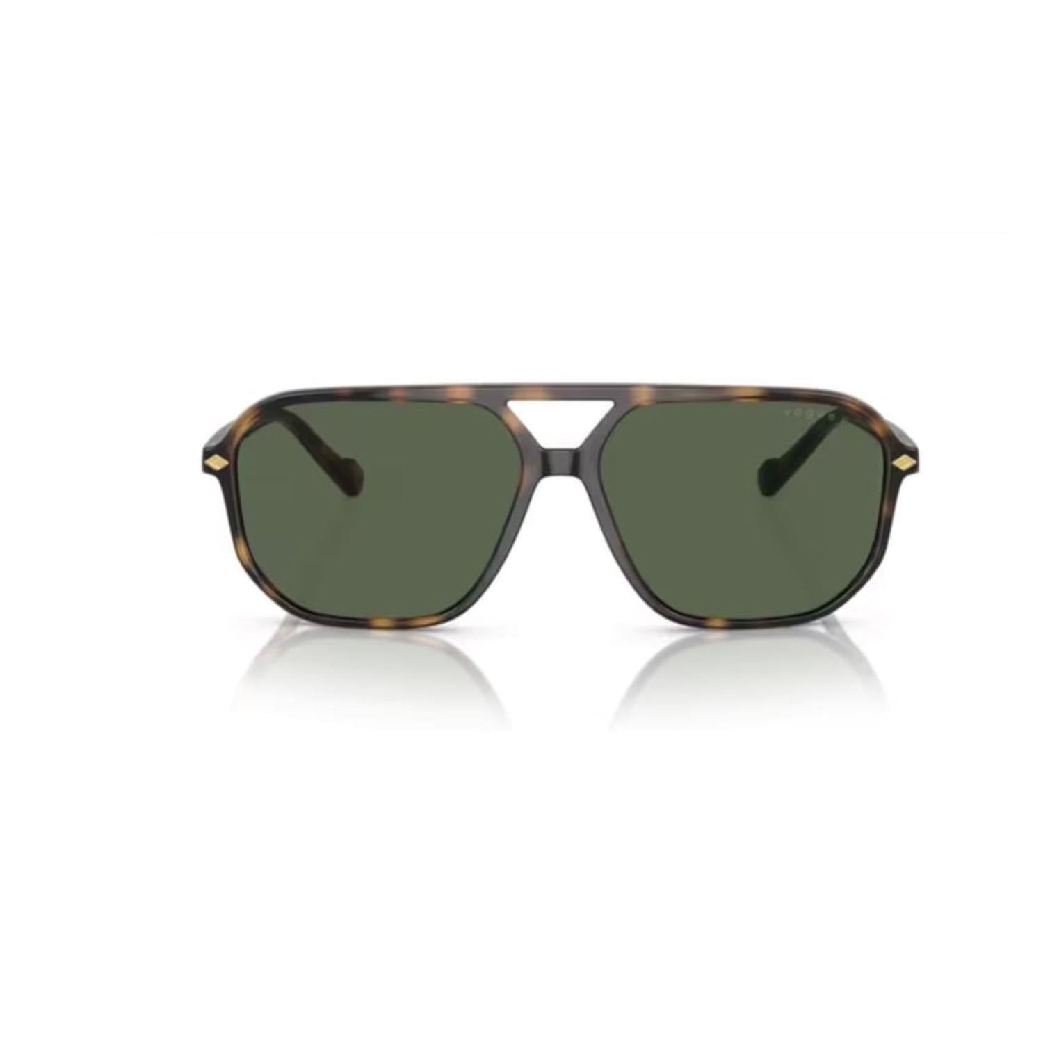 Vogue VO 5531S 27189A 60 Polarize Erkek Geometrik Kahverengi Kemik Güneş Gözlüğü