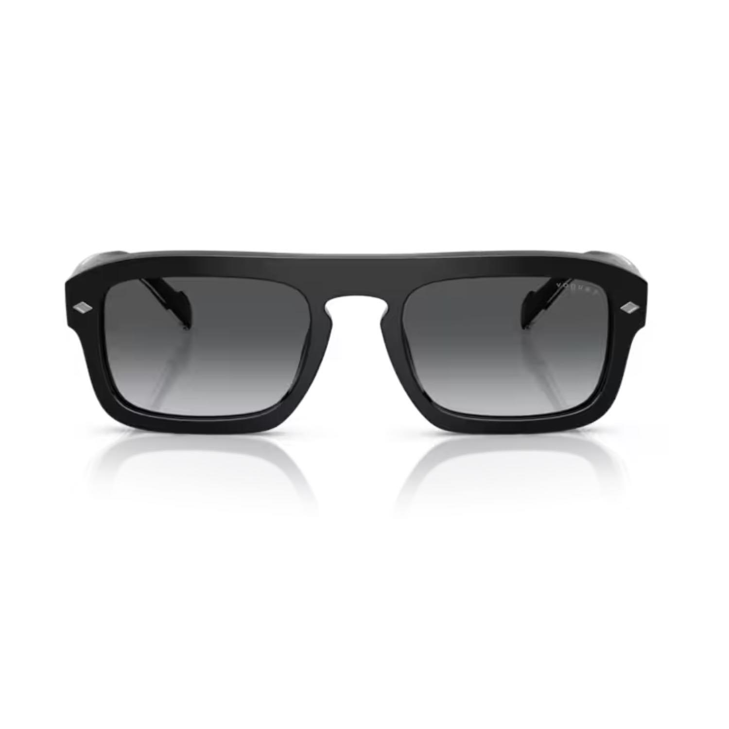Vogue VO 5620S W44T3 53 Polarize Unisex Geometrik Siyah Kemik Güneş Gözlüğü