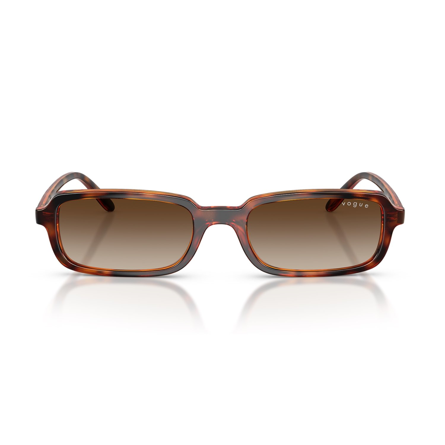 Vogue VO 5666S W65613 53 Unisex Yastık Degrade Kırçıllı Kahverengi Kemik Güneş Gözlüğü