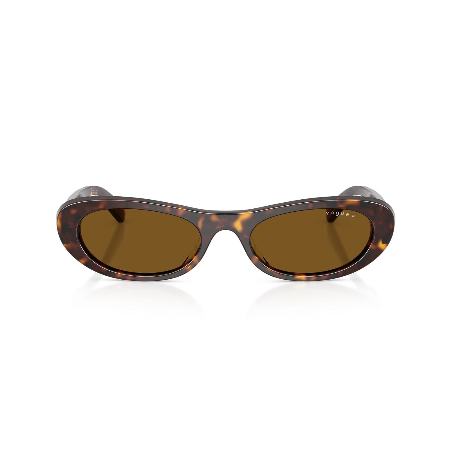 Vogue VO 5695SU W65683 53 Kadın Polarize Oval Kırçıllı Kahverengi Kemik Güneş Gözlüğü