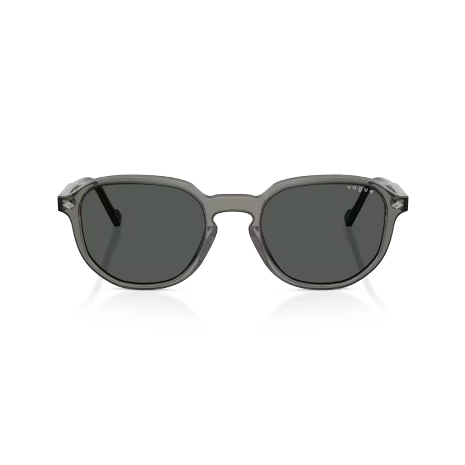Vogue VO 5707S 329487 51 Unisex Oval Şeffaf Gri Kemik Güneş Gözlüğü