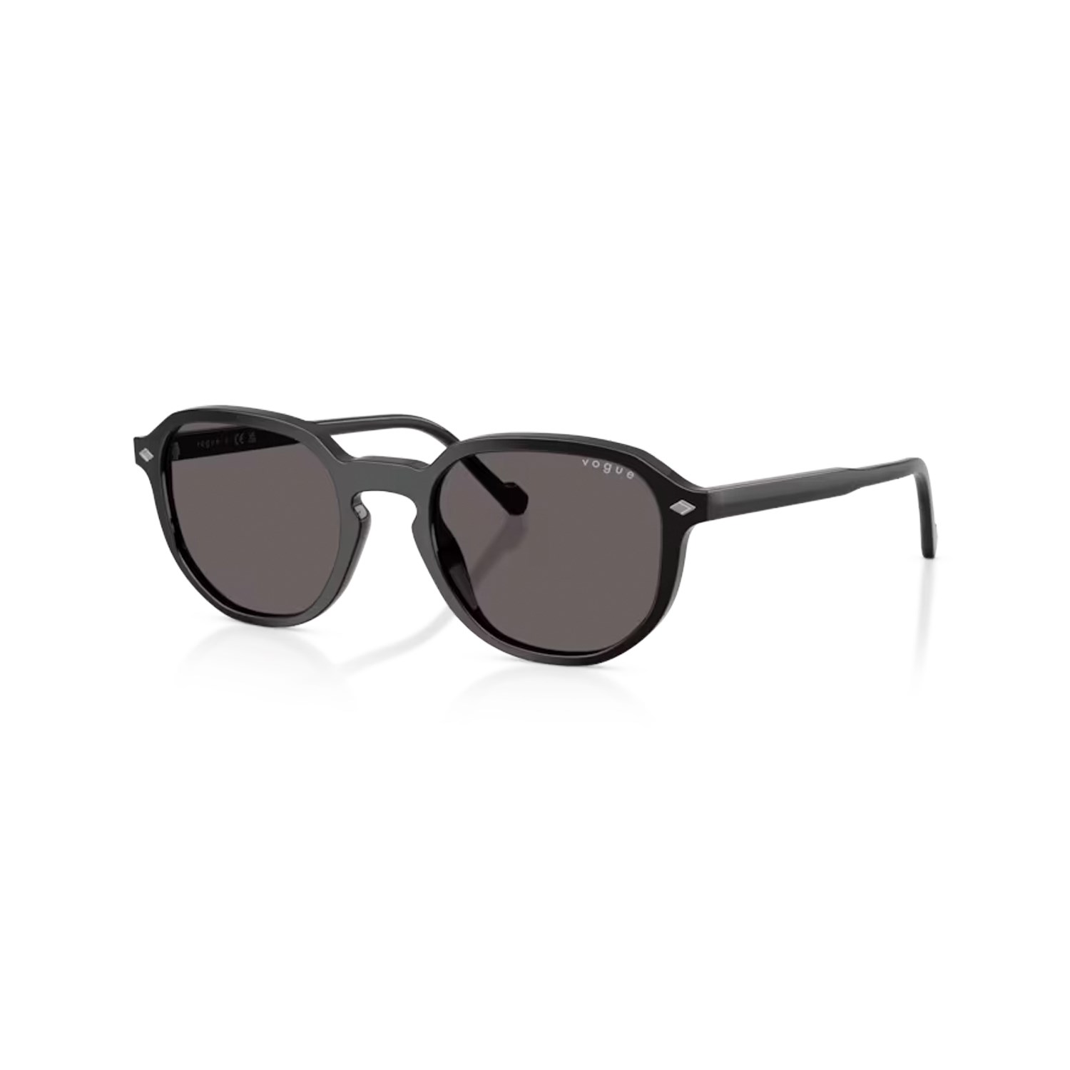 Vogue VO 5707S W4487 51 Unisex Oval Siyah Kemik Güneş Gözlüğü