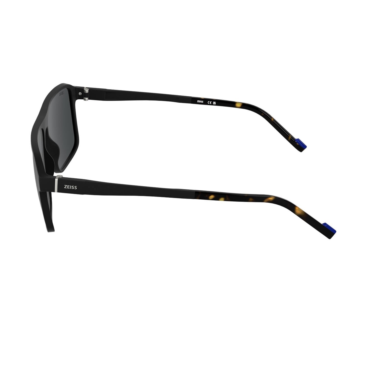 Zeiss ZS 25564S 002 57 Unisex Kare Siyah Kemik Güneş Gözlüğü