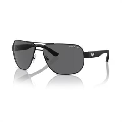 Armani Exchange AEX 2012S 606381 62 Polarize Erkek Pilot Siyah Metal Güneş Gözlüğü