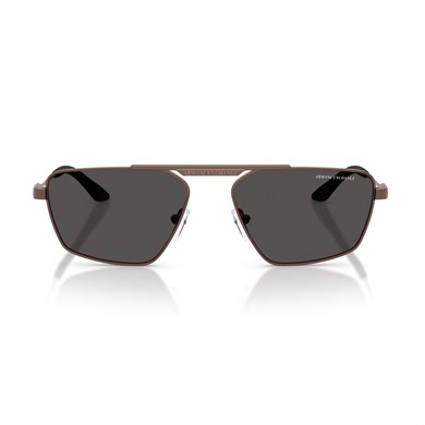 Armani Exchange AEX 2059S 610687 56 Unisex Geometrik Bronz Metal Güneş Gözlüğü